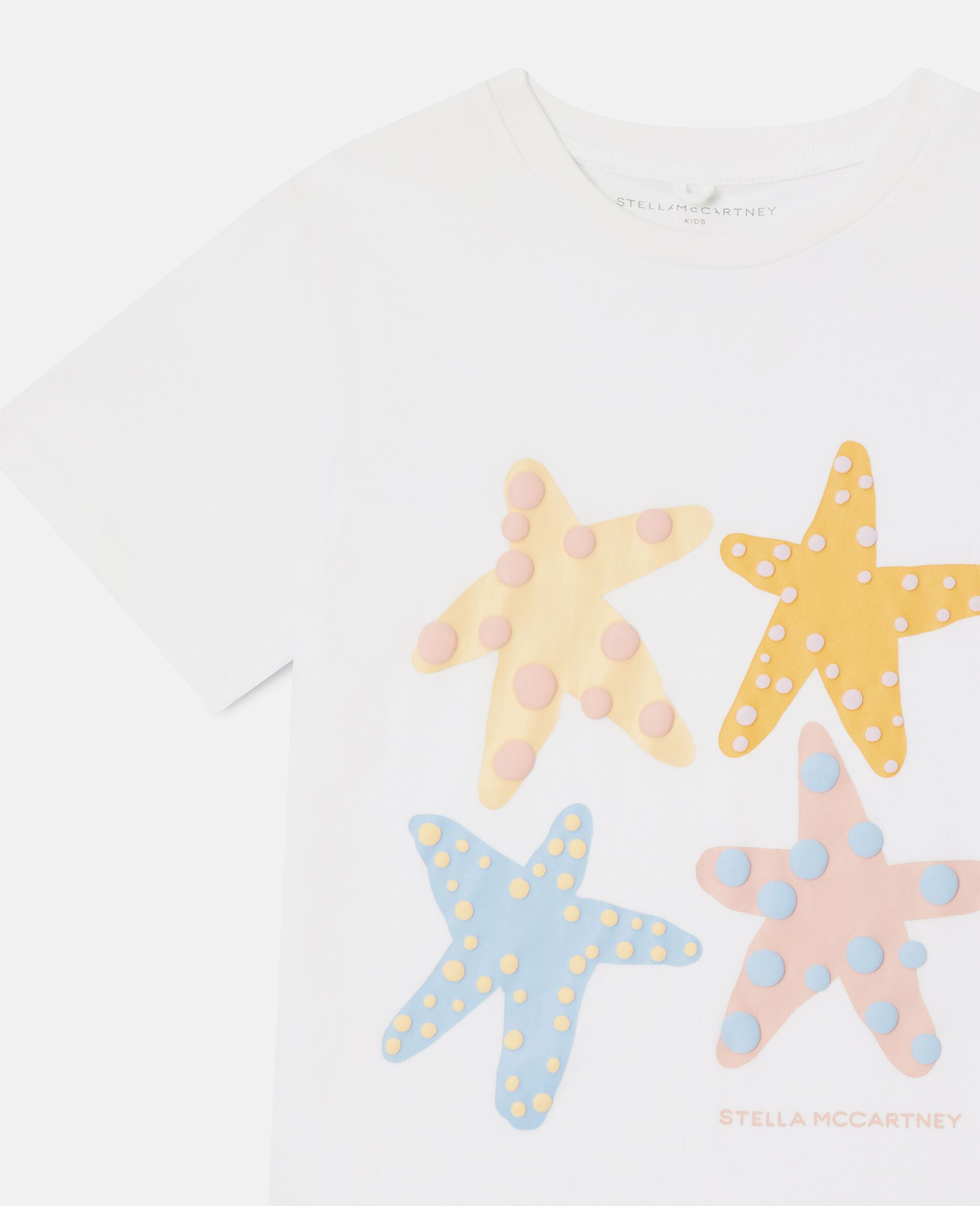 Starfish Graphic T-Shirt-White-medium