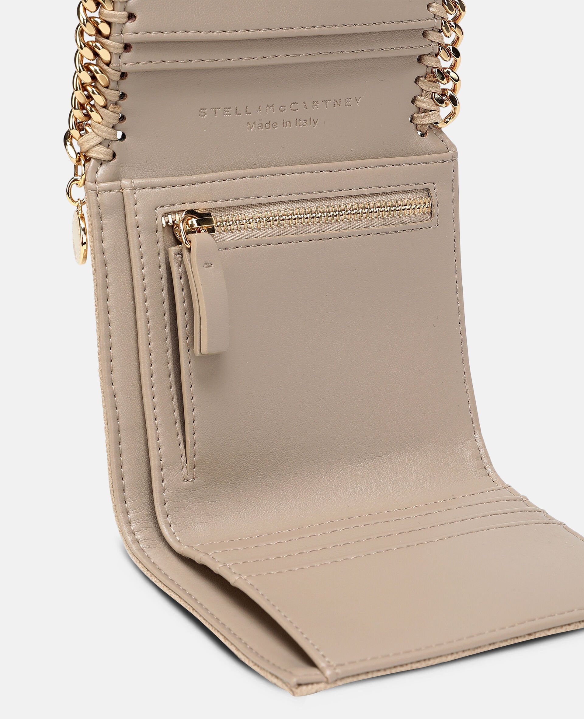 Falabella Small Flap Wallet-Beige-medium