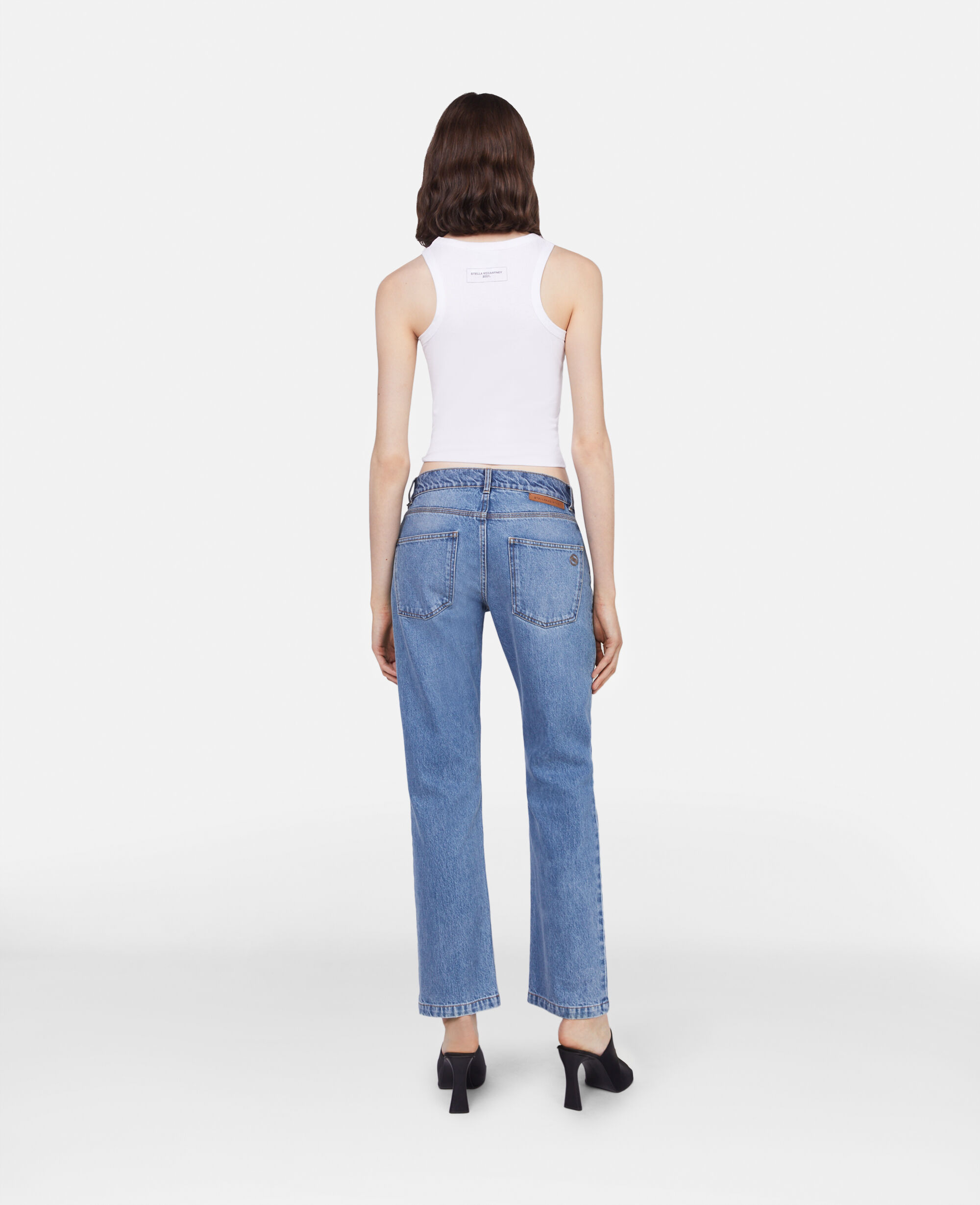 【Stella McCartney】ハイライズ クロップド フレアジーンズ Stella McCartney】ハイライズ クロップド フレアジーンズ