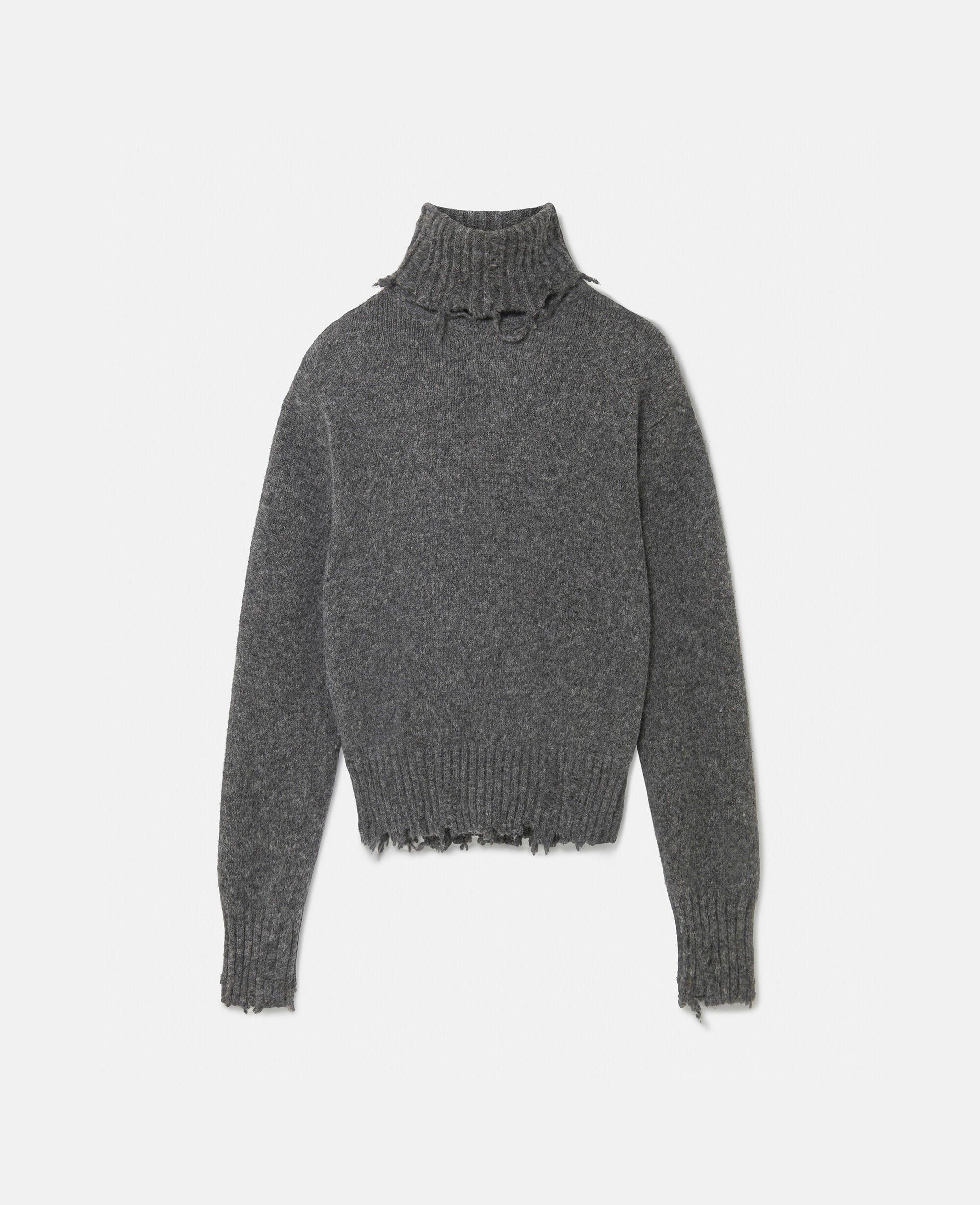 Charcoal turtleneck top