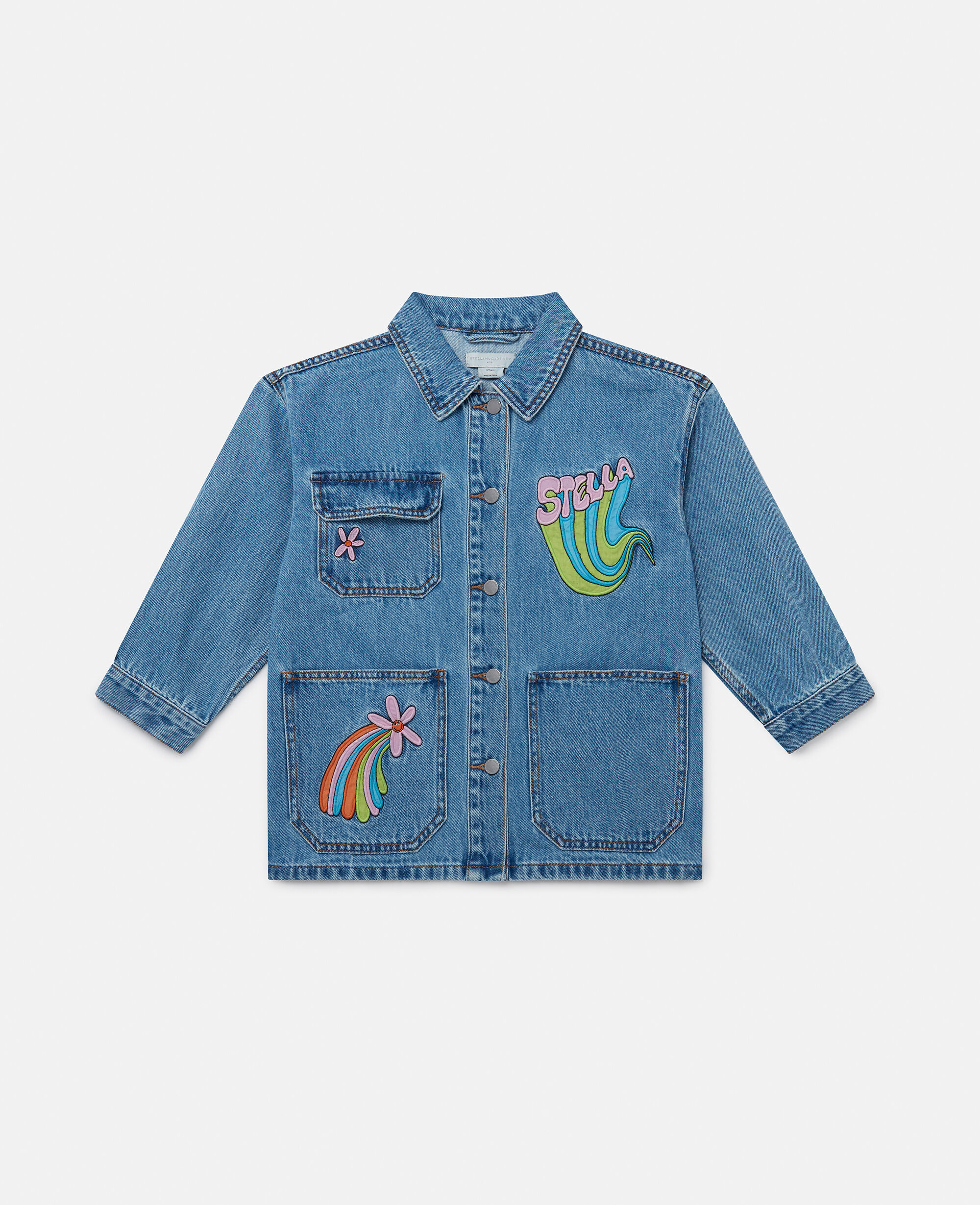 激安人気新品 Women Denim Stella | Shirt Denim Graphic Stella blue トップス