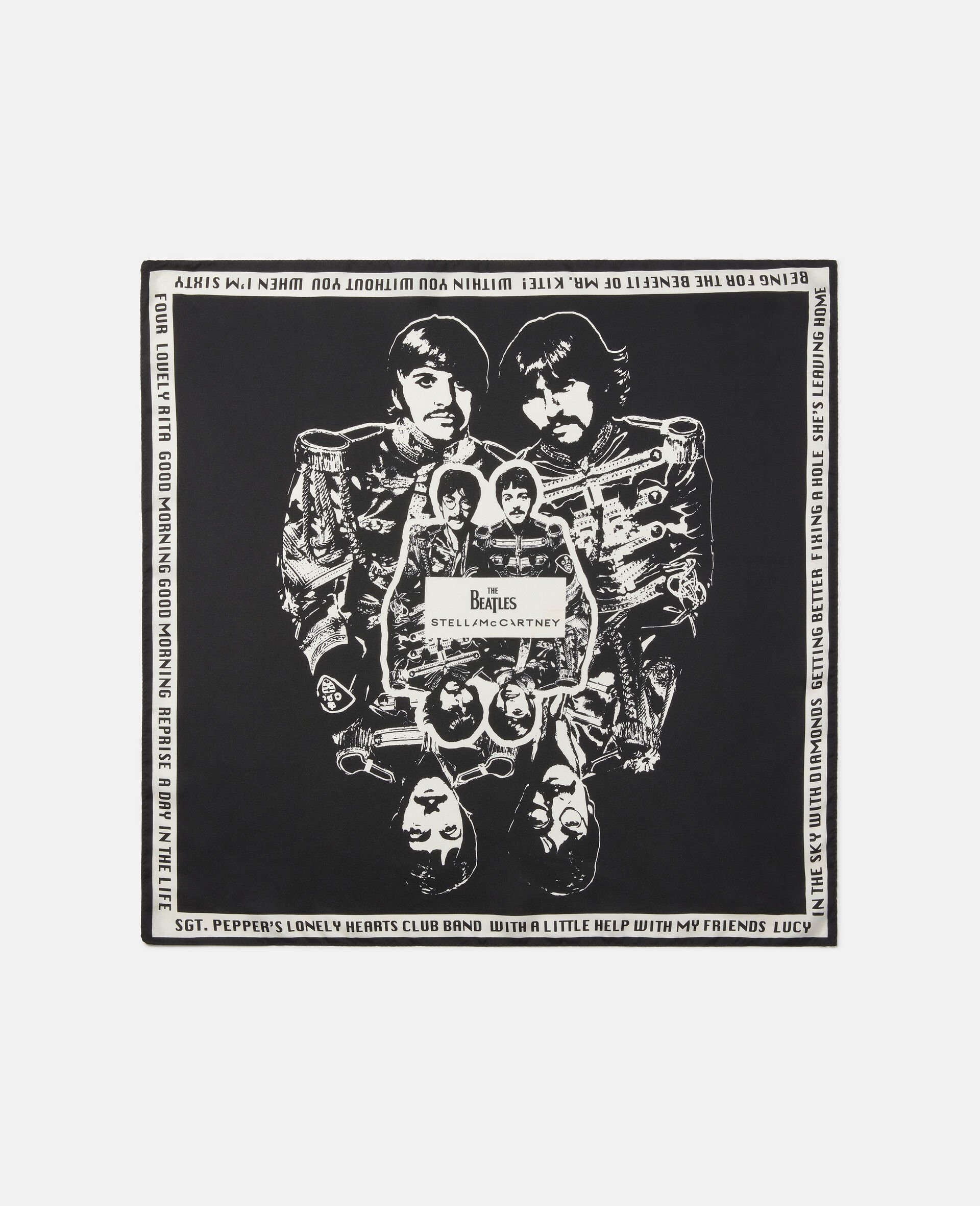 Get Back Silk Scarf -Black-large image number 0