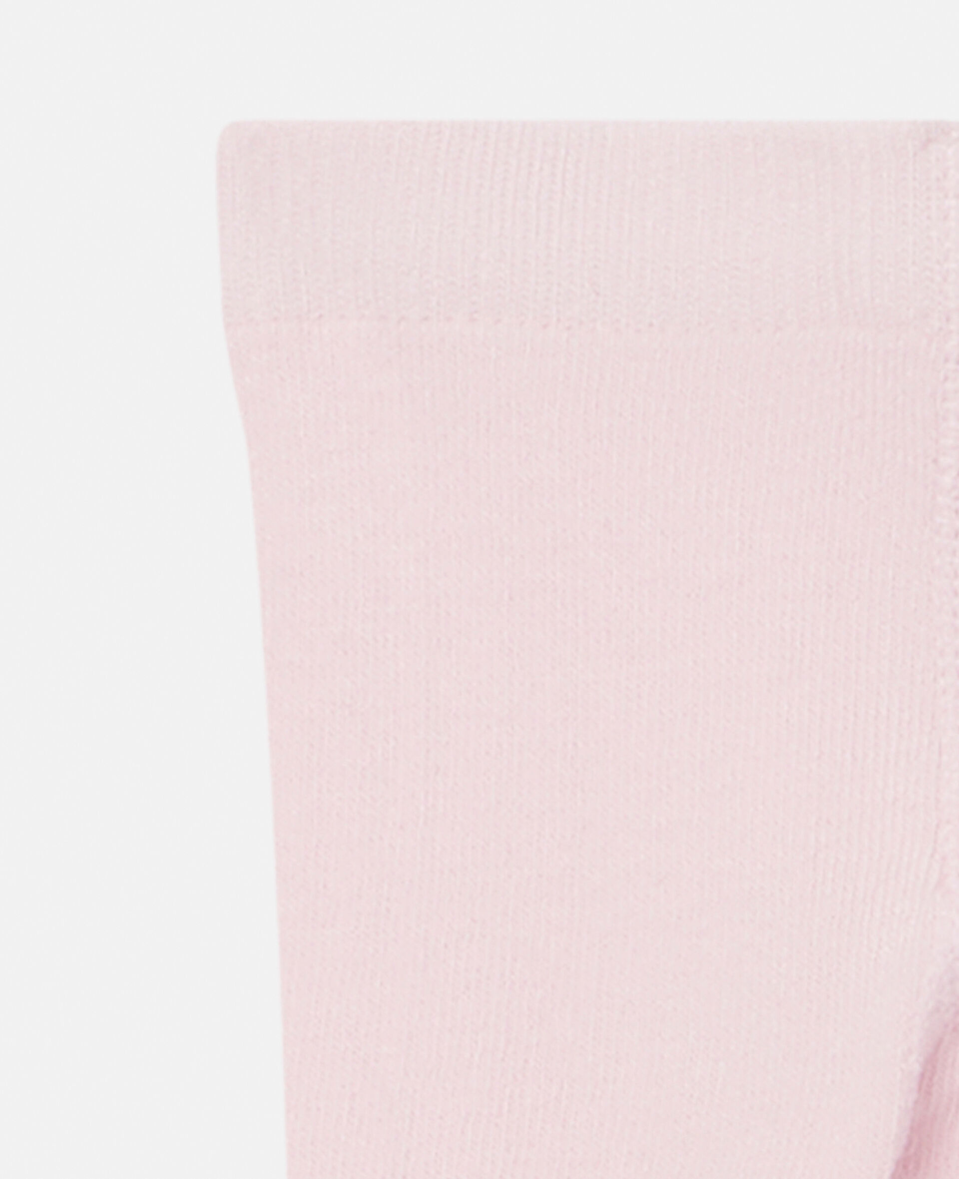 Smiley Mushroom Knit Intarsia Tights-Pink-large image number 1