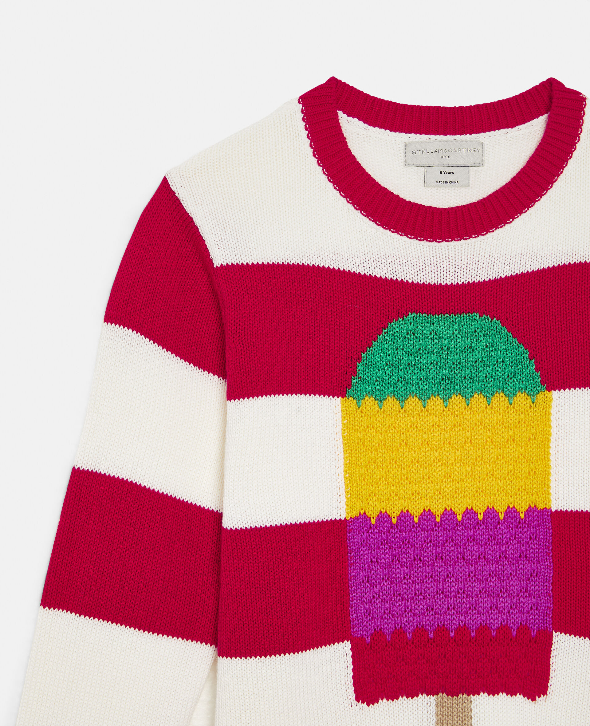 Ice Lolly Intarsia Knit Jumper-Multicolour-large image number 1