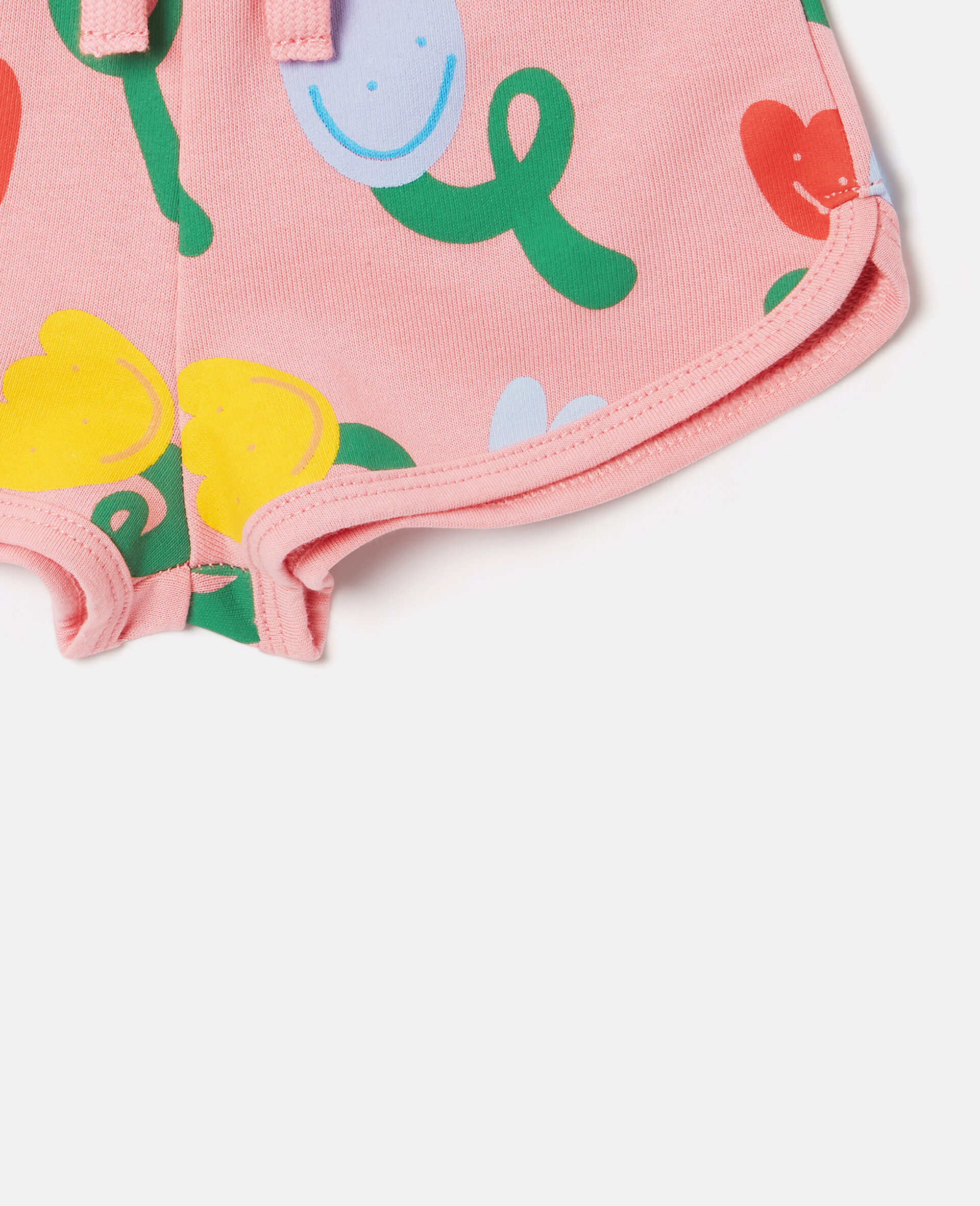 All-Over Floral Jersey Shorts-Pink-large image number 3