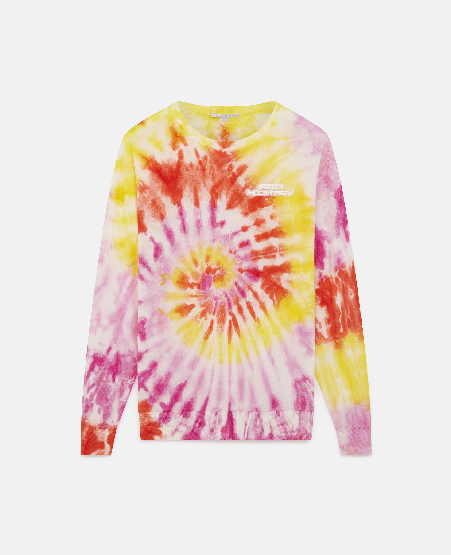 Splatted Print Knit Sweater-Multicoloured-large image number 0