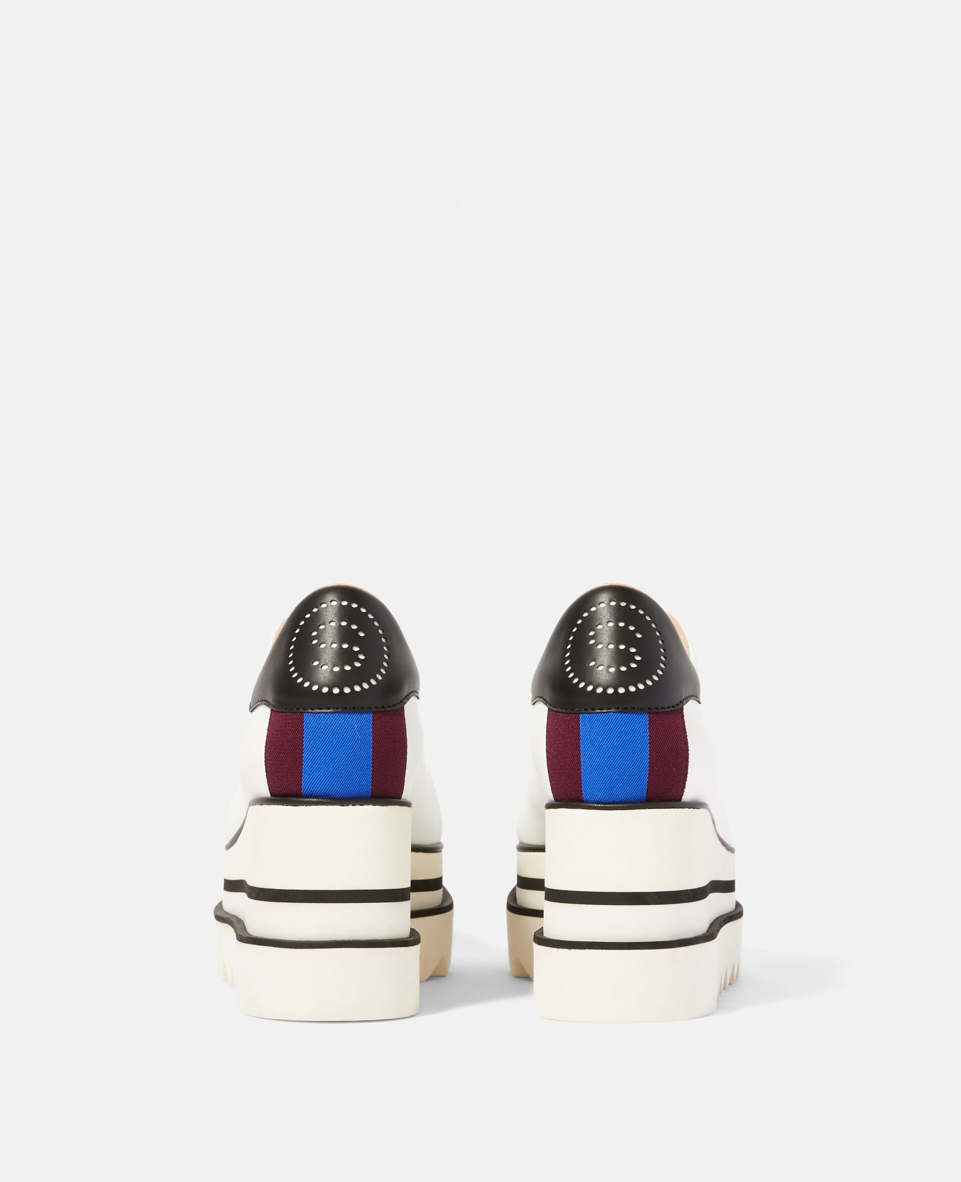 Sneak-Elyse Platform Shoes-White-large image number 3