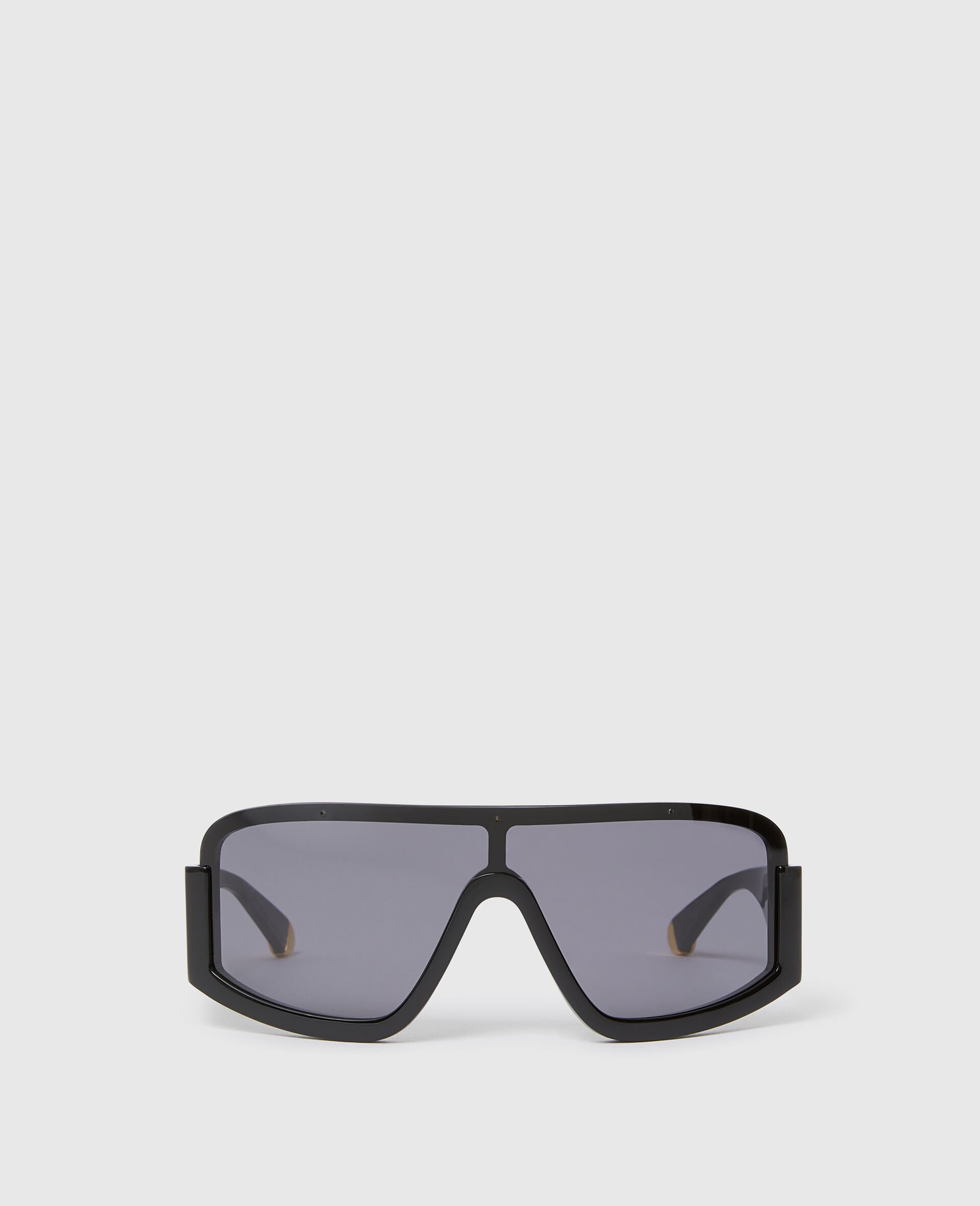 Chunky Straight-Edge Sunglasses-Black-large image number 0