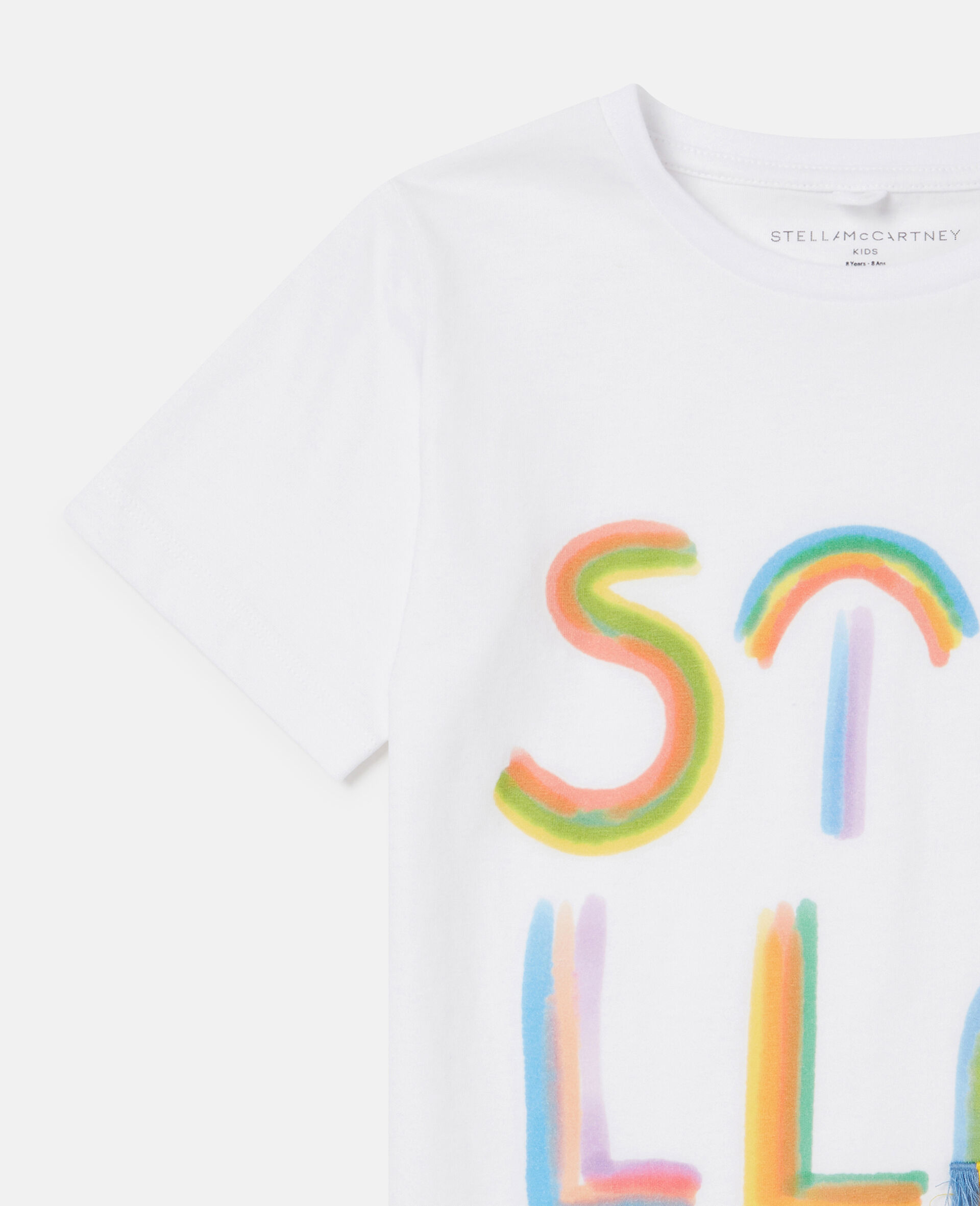 Stella Logo Rainbow T-Shirt-Blue-large image number 1
