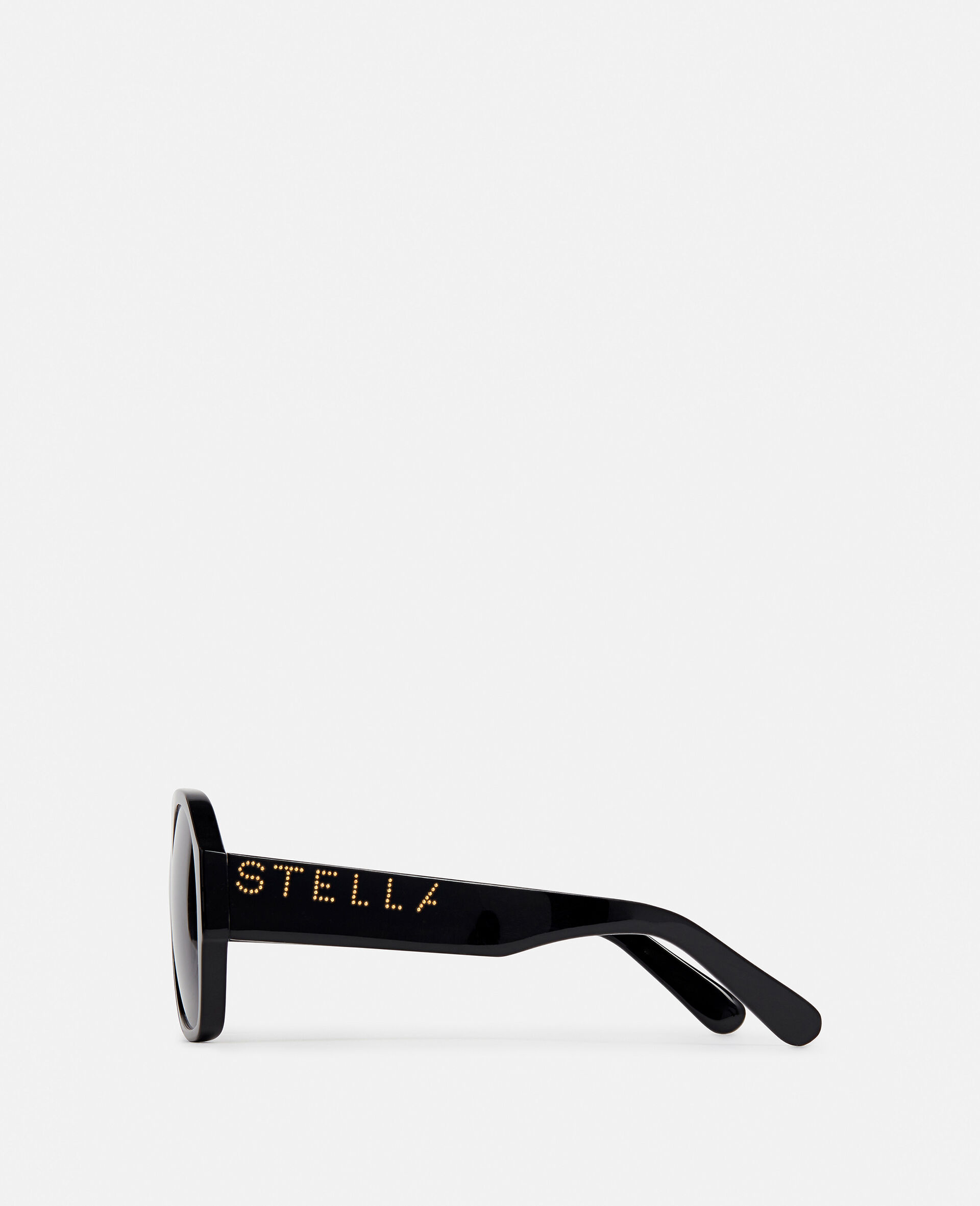 Logo Chunky Aviator Sunglasses-Black-large image number 2