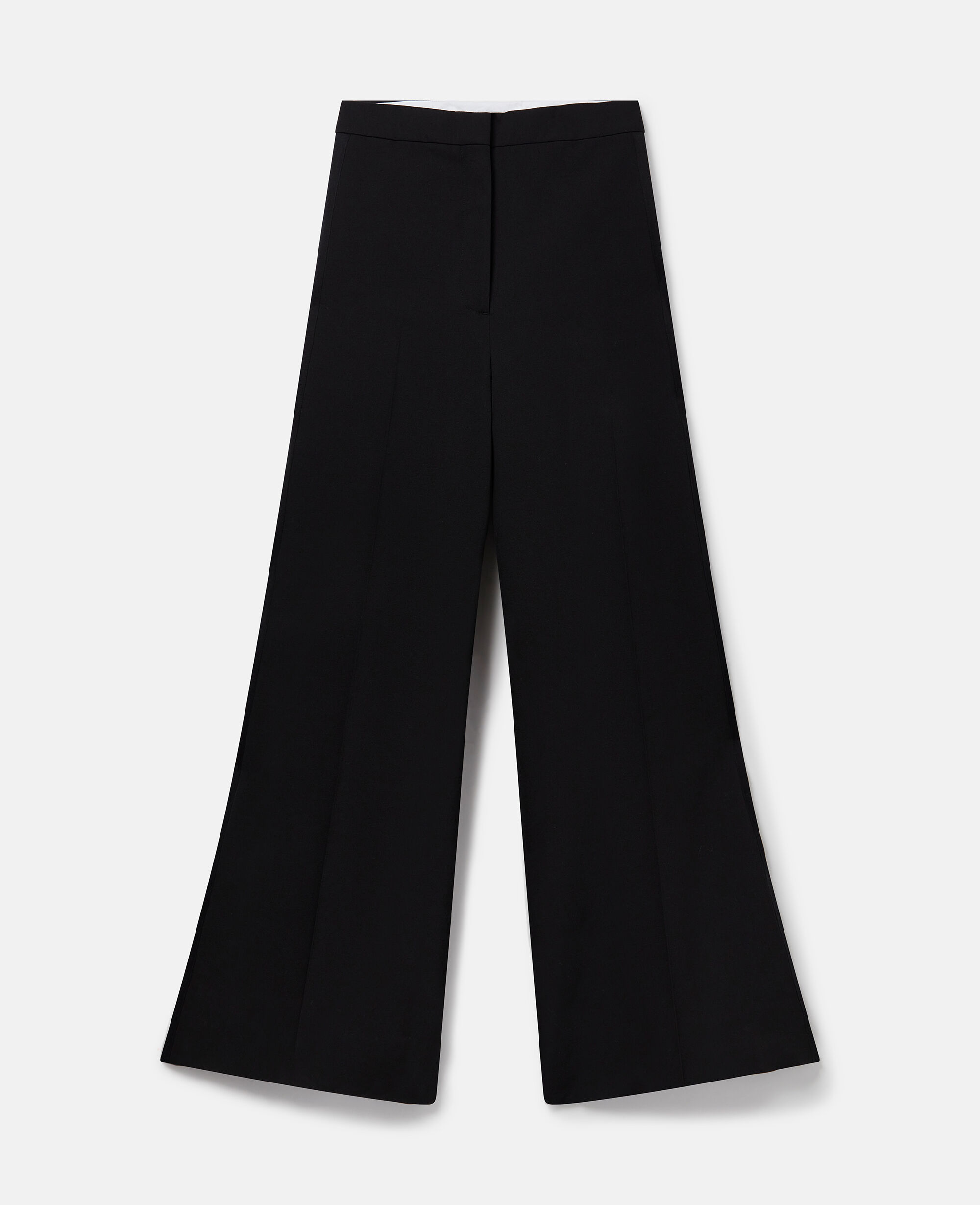 Black wool sale wide leg trousers