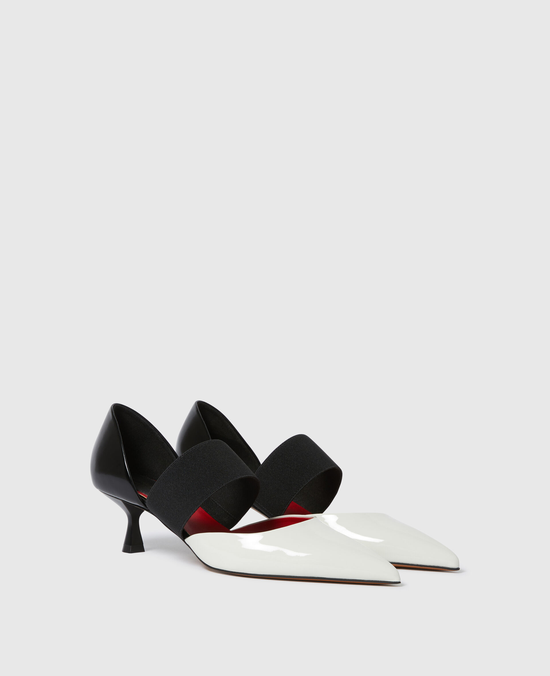 Elsa Strap Kitten Heels-White-medium