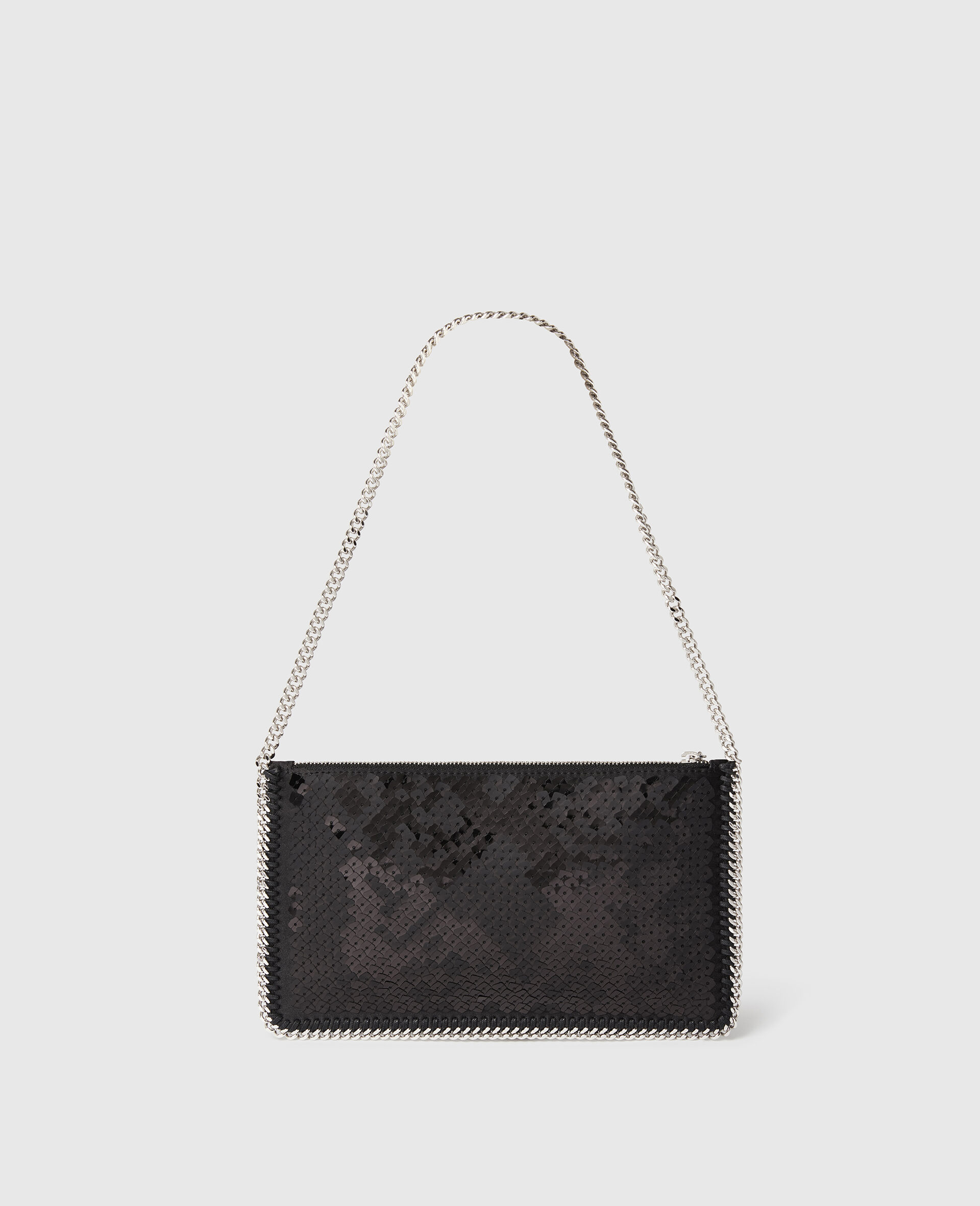 Falabella Sequin Pochette Shoulder Bag-Black-large image number 2