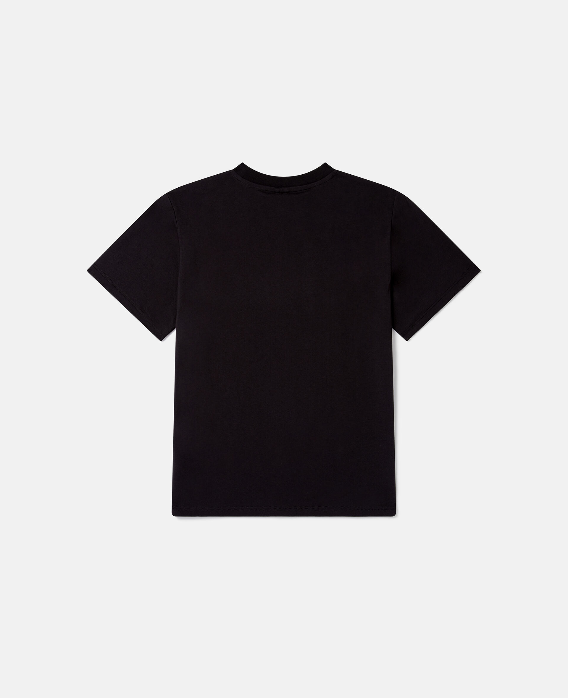 Magicians Bunny Graphic Crewneck T-Shirt-Black-large image number 2