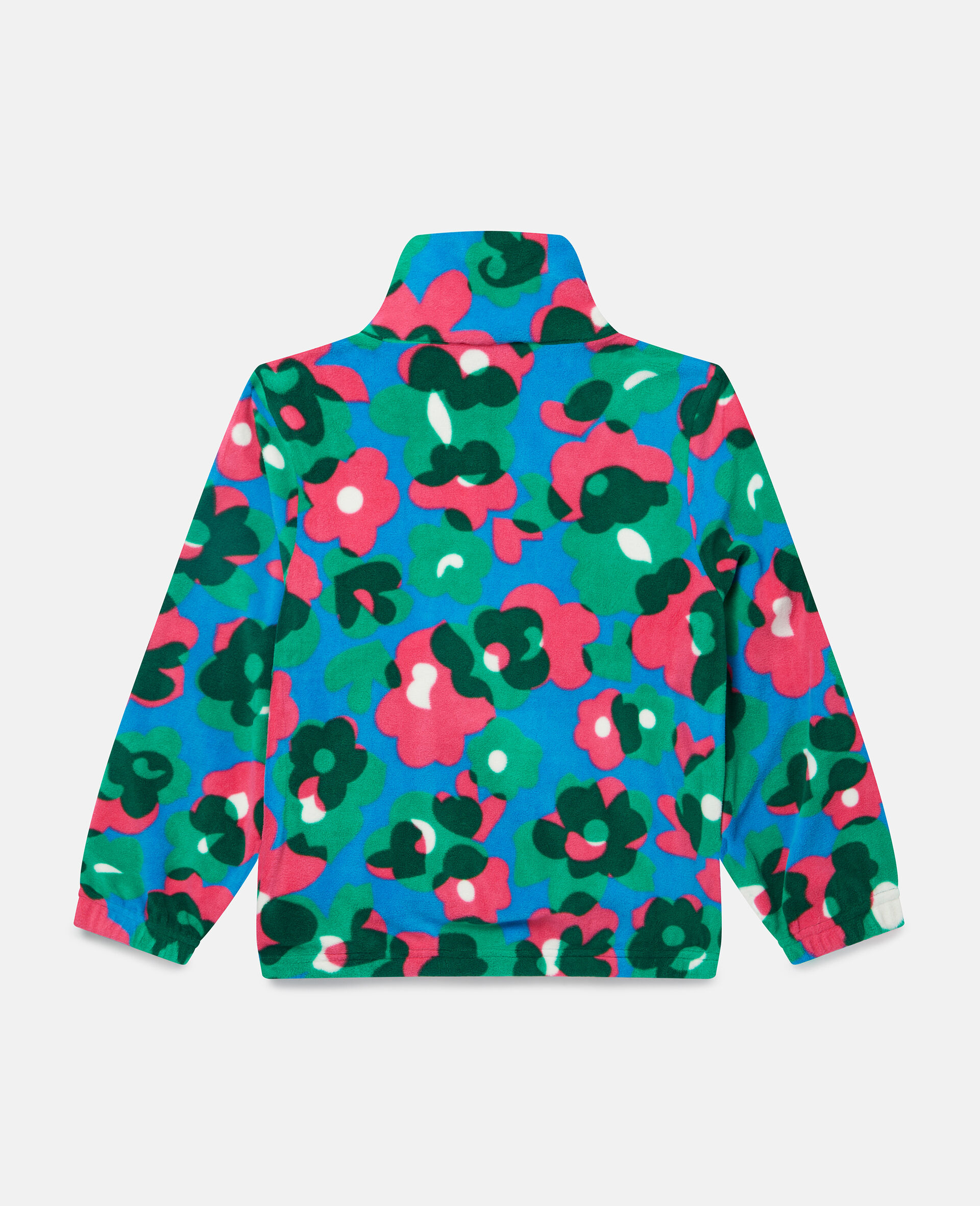 Floral Print Fleece Jacket-Multicoloured-large image number 2