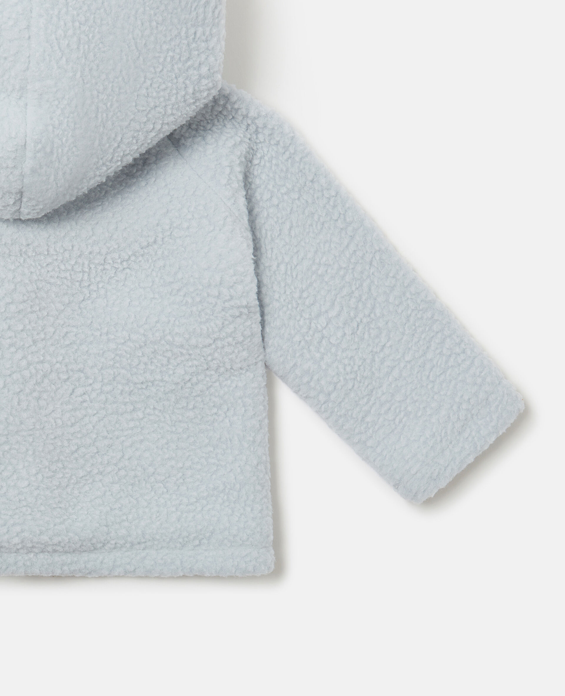 Fluffy Hooded Teddy Coat-Blue-large image number 3