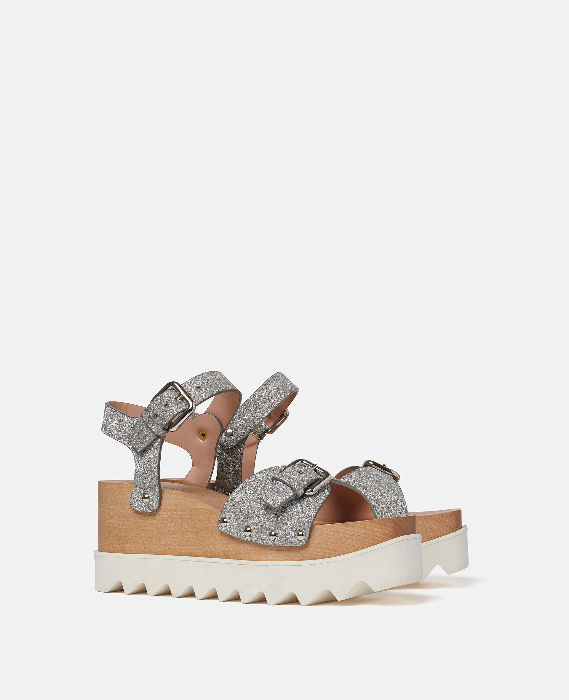 Elyse Glitter Sandal-White-large image number 1