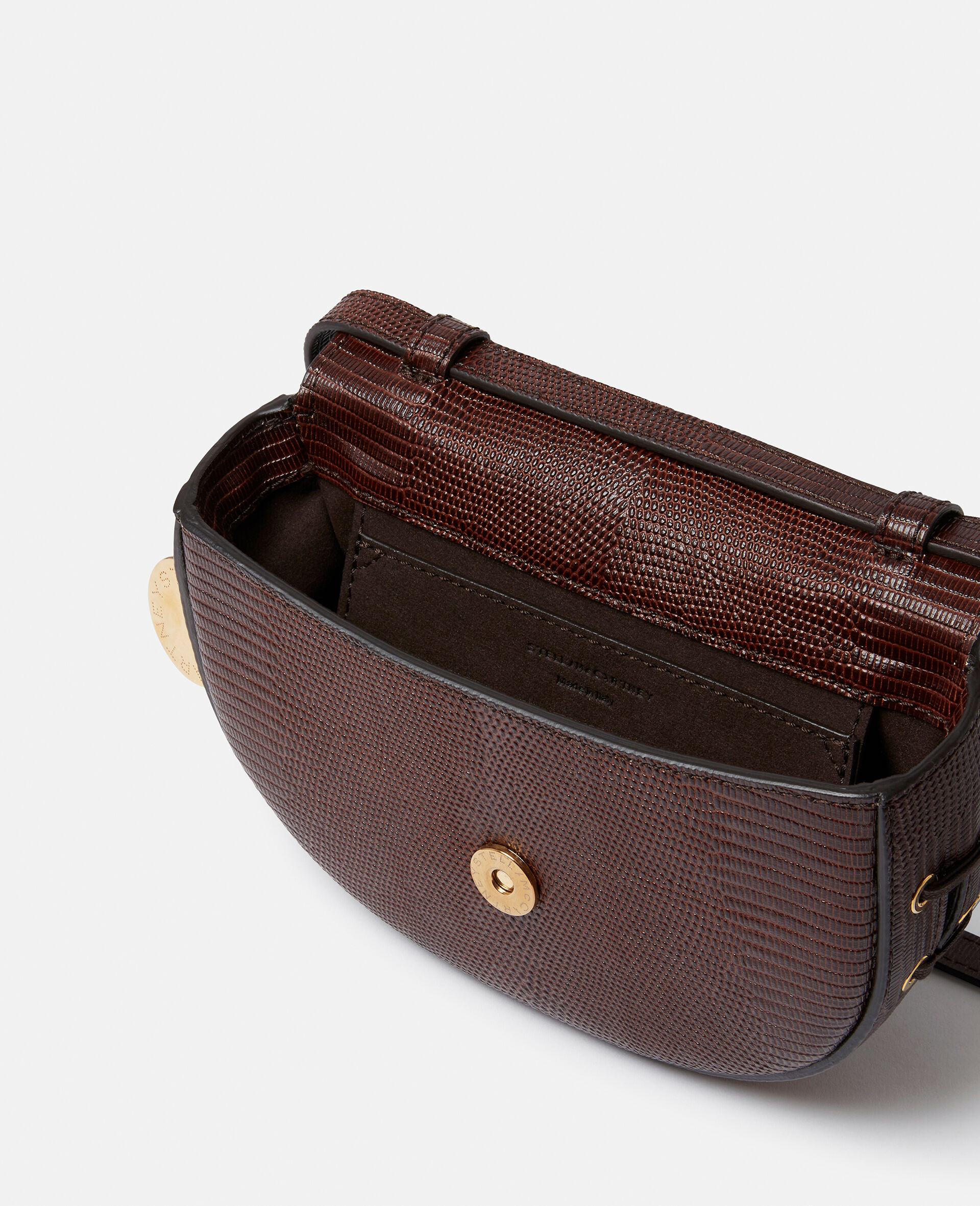 Frayme Scale-Embossed Shoulder Bag-Brown-large image number 3