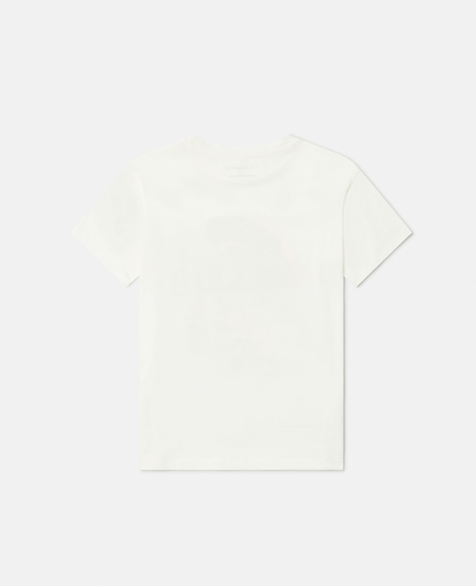 'S' Graphic Flower Print T-Shirt-White-large image number 2