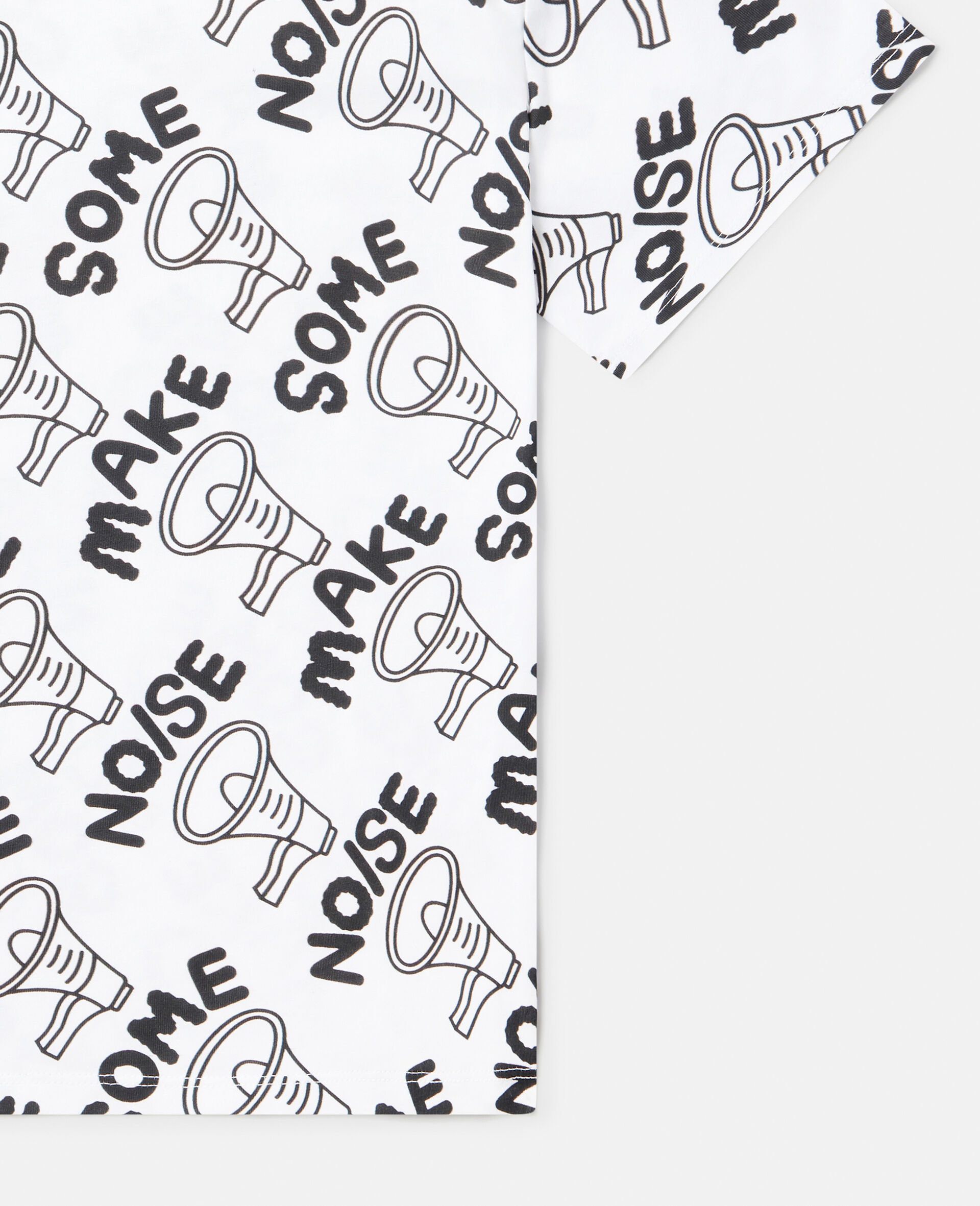 'Make Some Noise' Megaphone Print Oversized T-Shirt-Multicolour-large image number 3