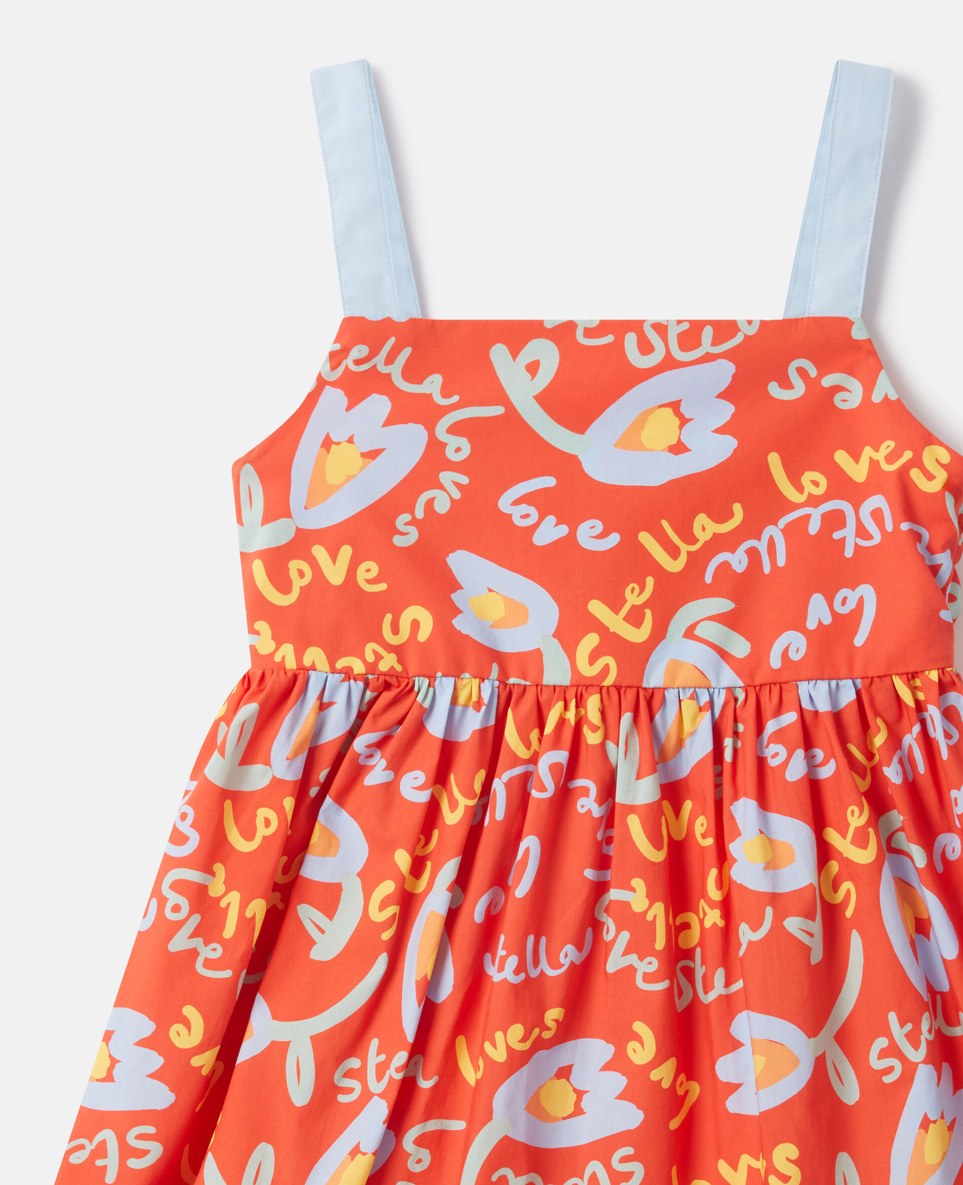 Floral Print Sleeveless Dress-Red-medium