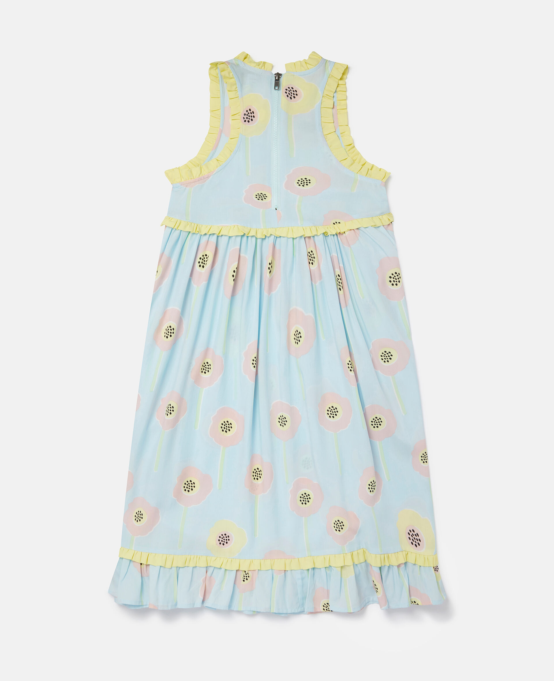 Sunflower Print Frill Trim Dress-Multicolour-large image number 2
