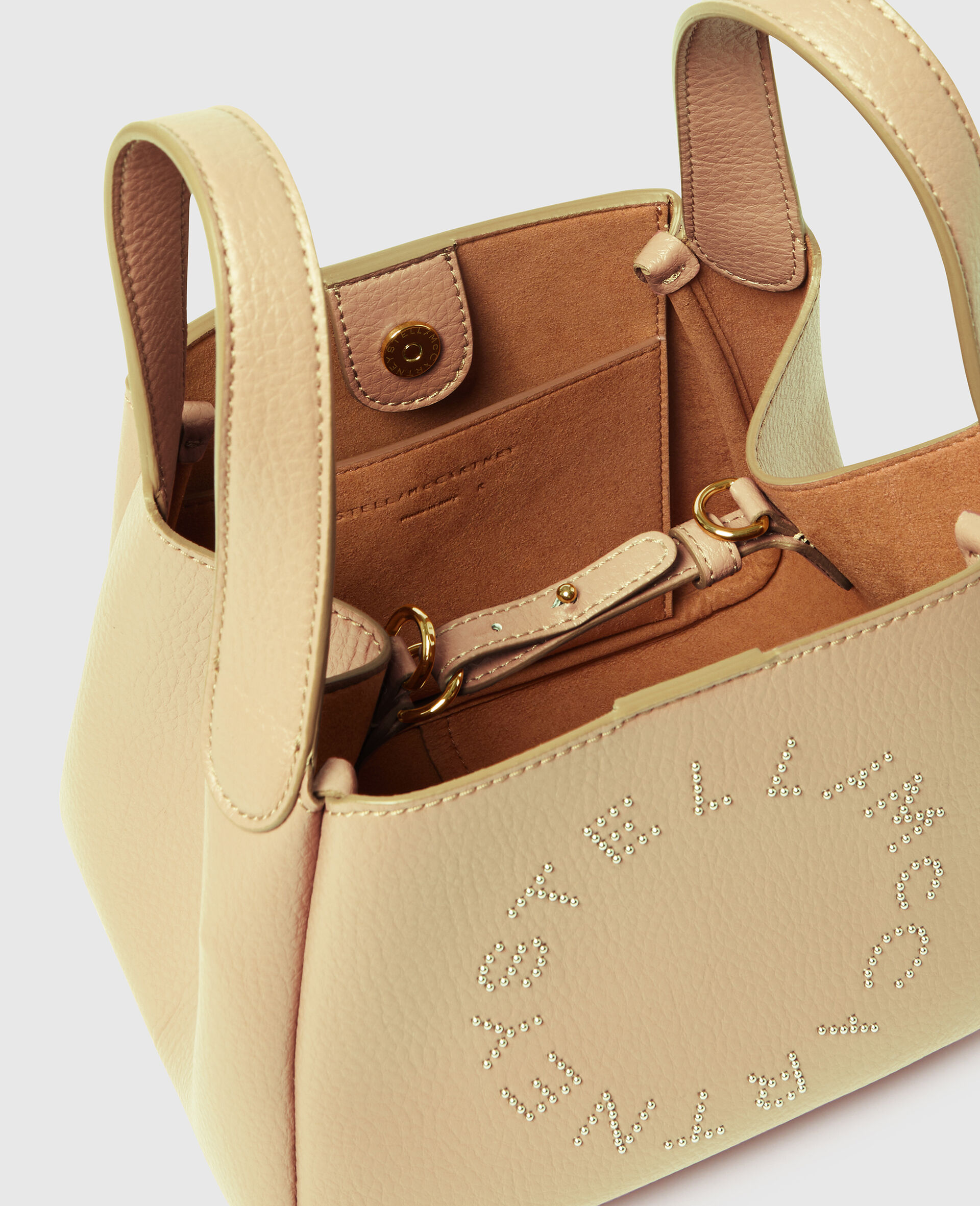 Logo Double Top Handle Crossbody Bag-Brown-large image number 3