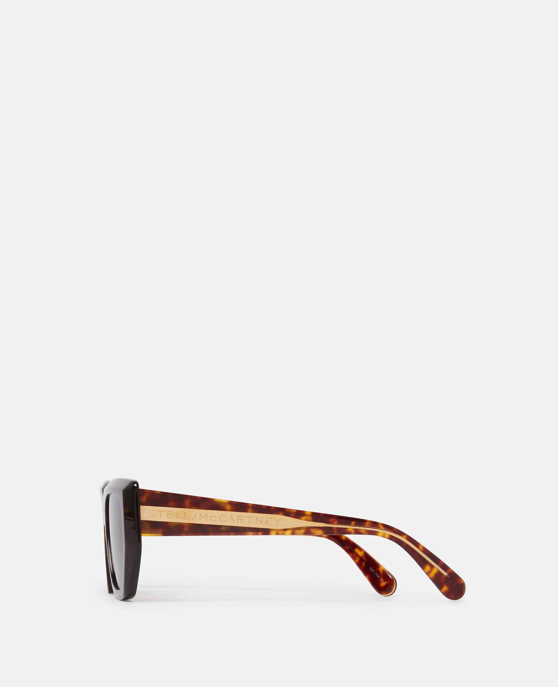 Logo Cat‐Eye Sunglasses-Brown-medium Logo Cat‐Eye Sunglasses-Brown-medium