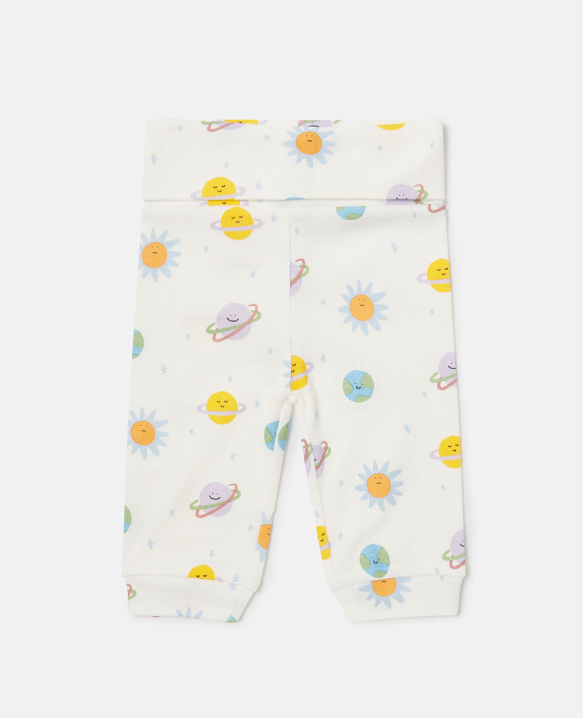 Planets Print Leggings-White-large image number 0