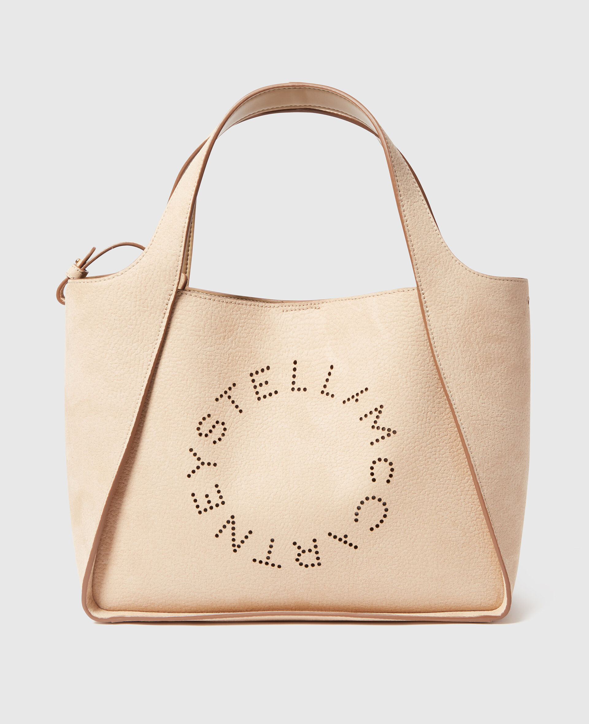 Logo Crossbody Tote Bag-Cream-large image number 0