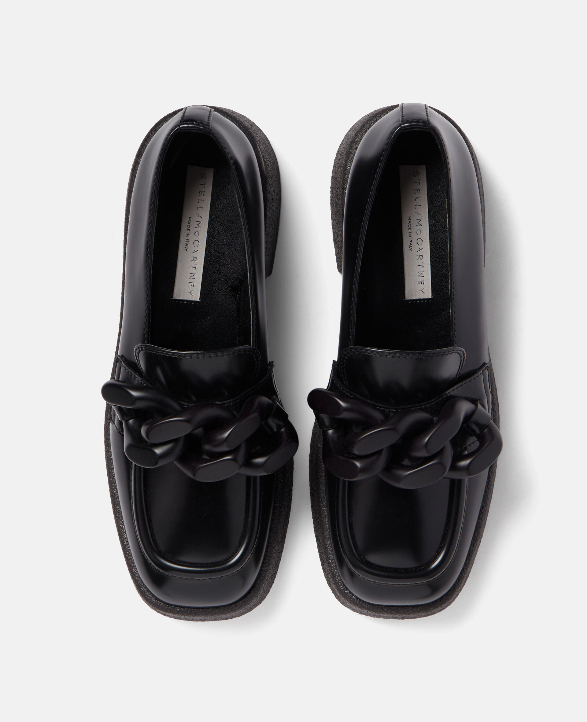 Skyla Patent Chunky Loafers-Black-large image number 3