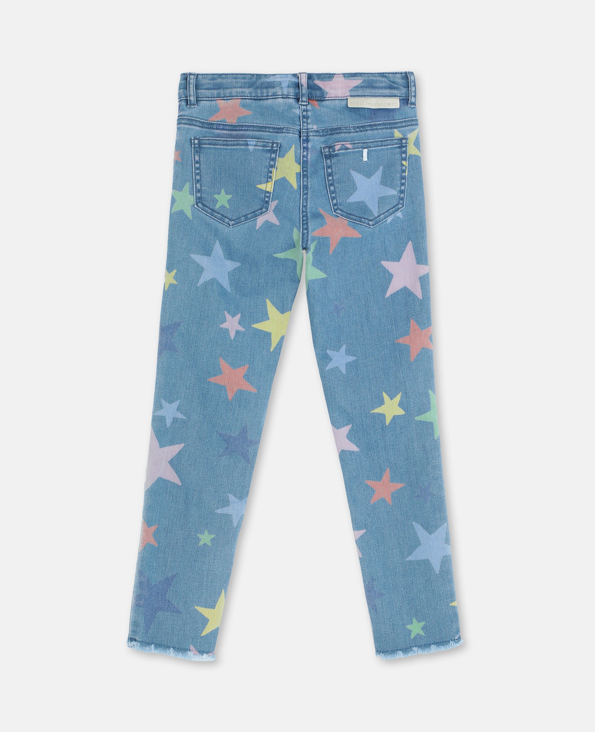 Pantalon en denim skinny avec étoiles multicolores-Fantaisie-large image number 3