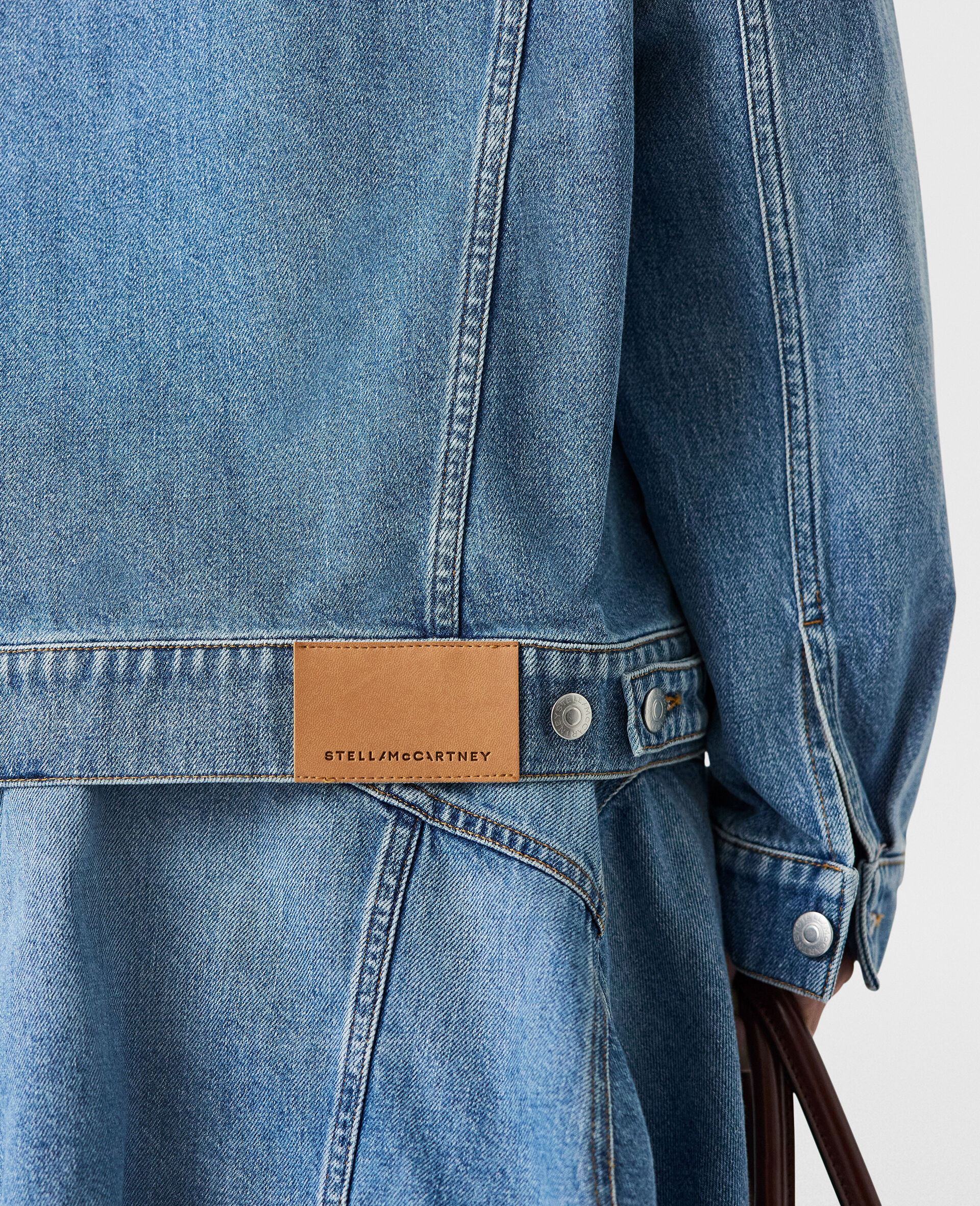 Veste en denim deconstruite-Bleu-large image number 5