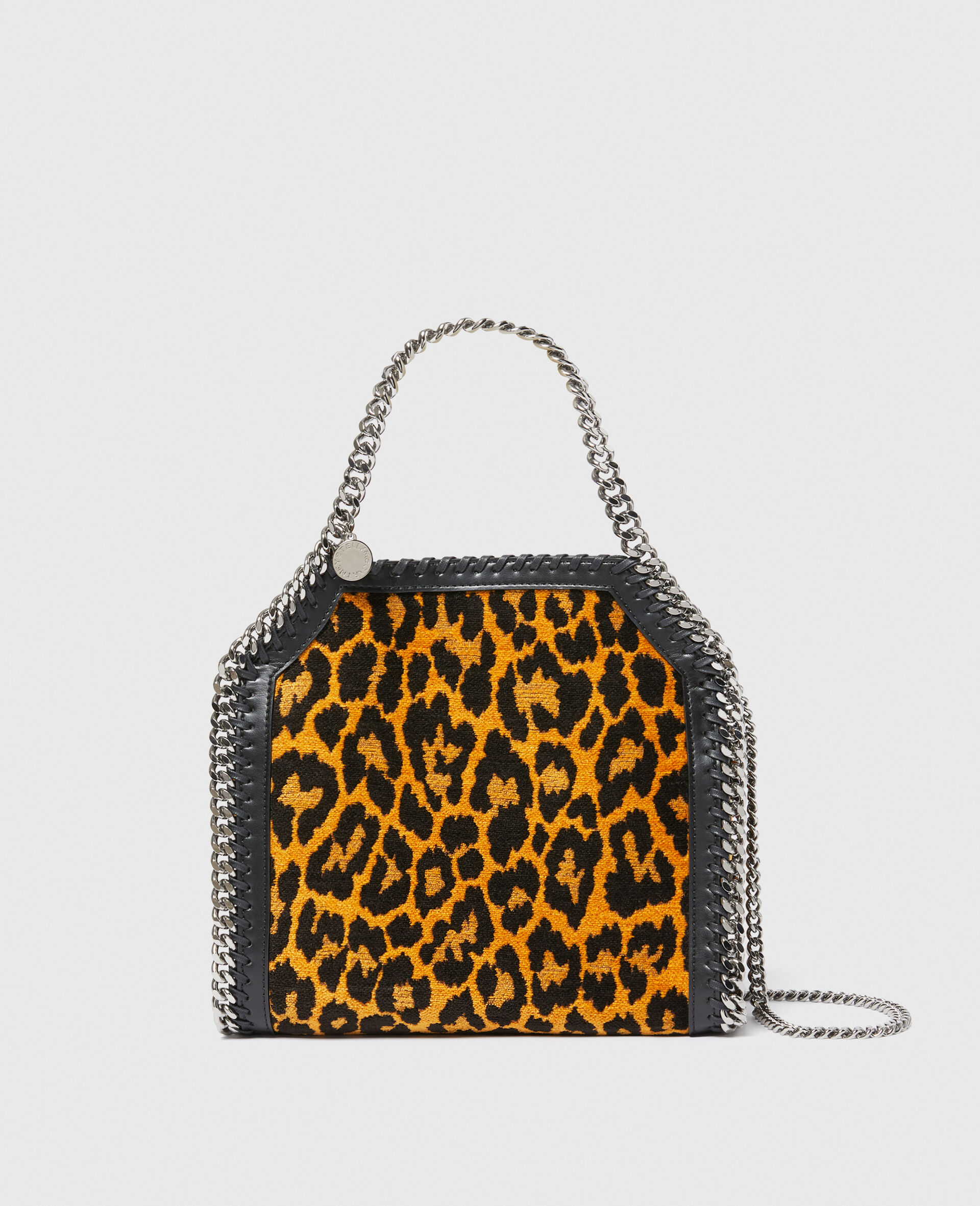 Mini cabas Falabella leopard-Marron-large image number 0