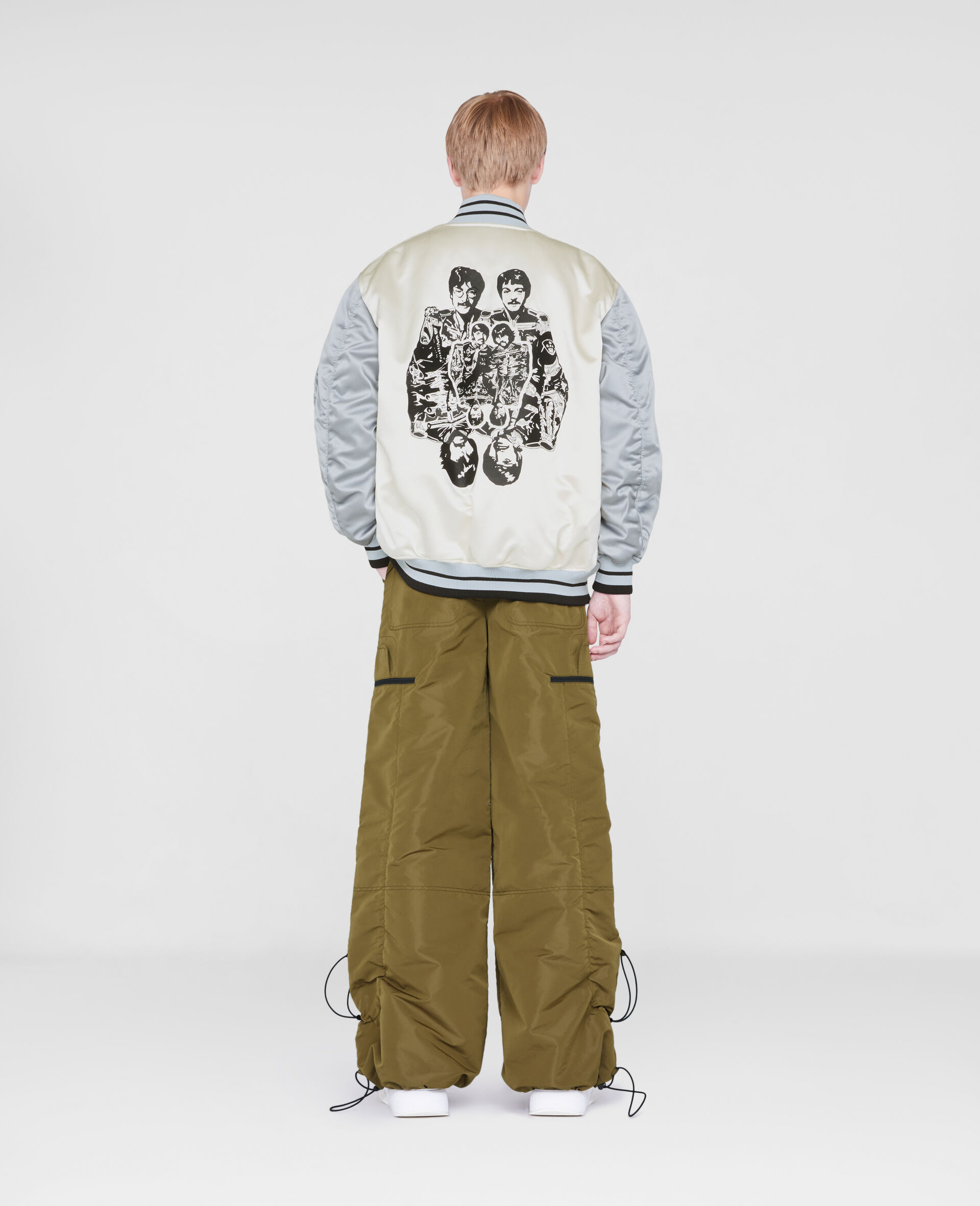 Get Back Satin Bomber Jacket -White-large image number 2