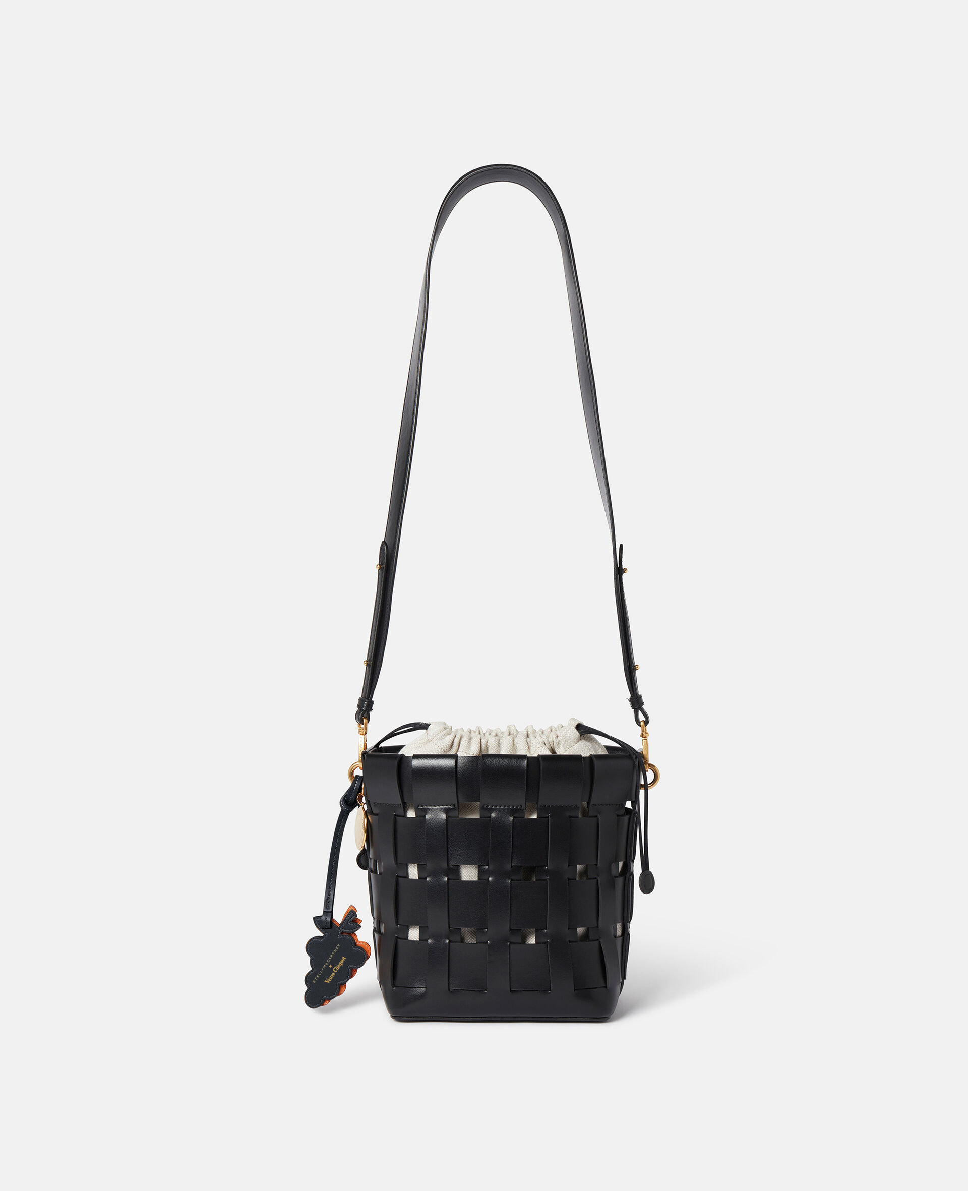 Frayme Veuve Clicquot Bucket Bag-Black-medium