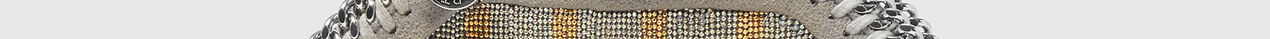 Limited-Edition Falabella Metallic Chain-Embroidered Tiny Tote Bag -Silver-medium