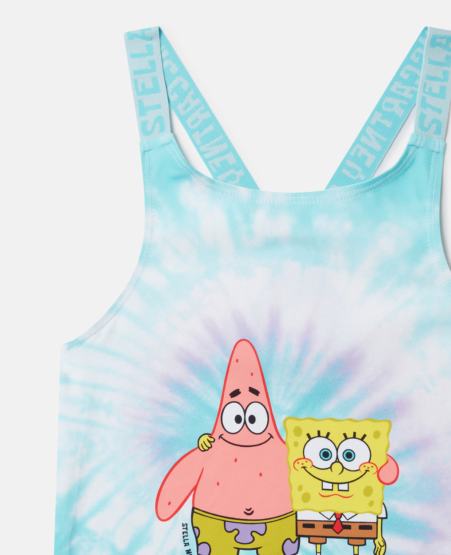 SpongeBob Graphic Tie-Dye Swimsuit-Multicolour-large image number 1