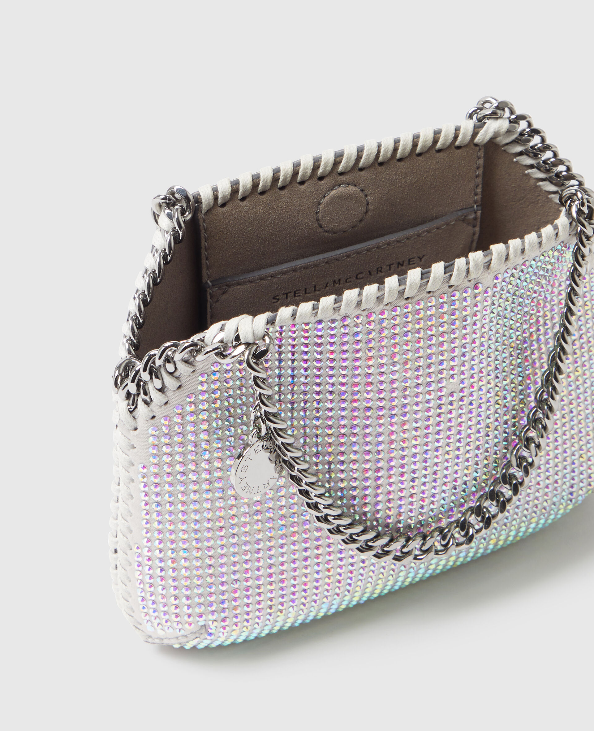 Falabella Nano Crystal Tote Bag-Silver-large image number 3