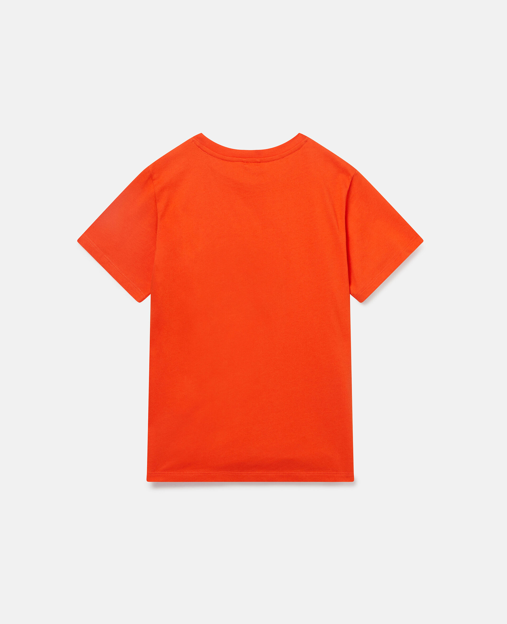 Christmas Snowman Print Cotton T‐Shirt-Red-large image number 2