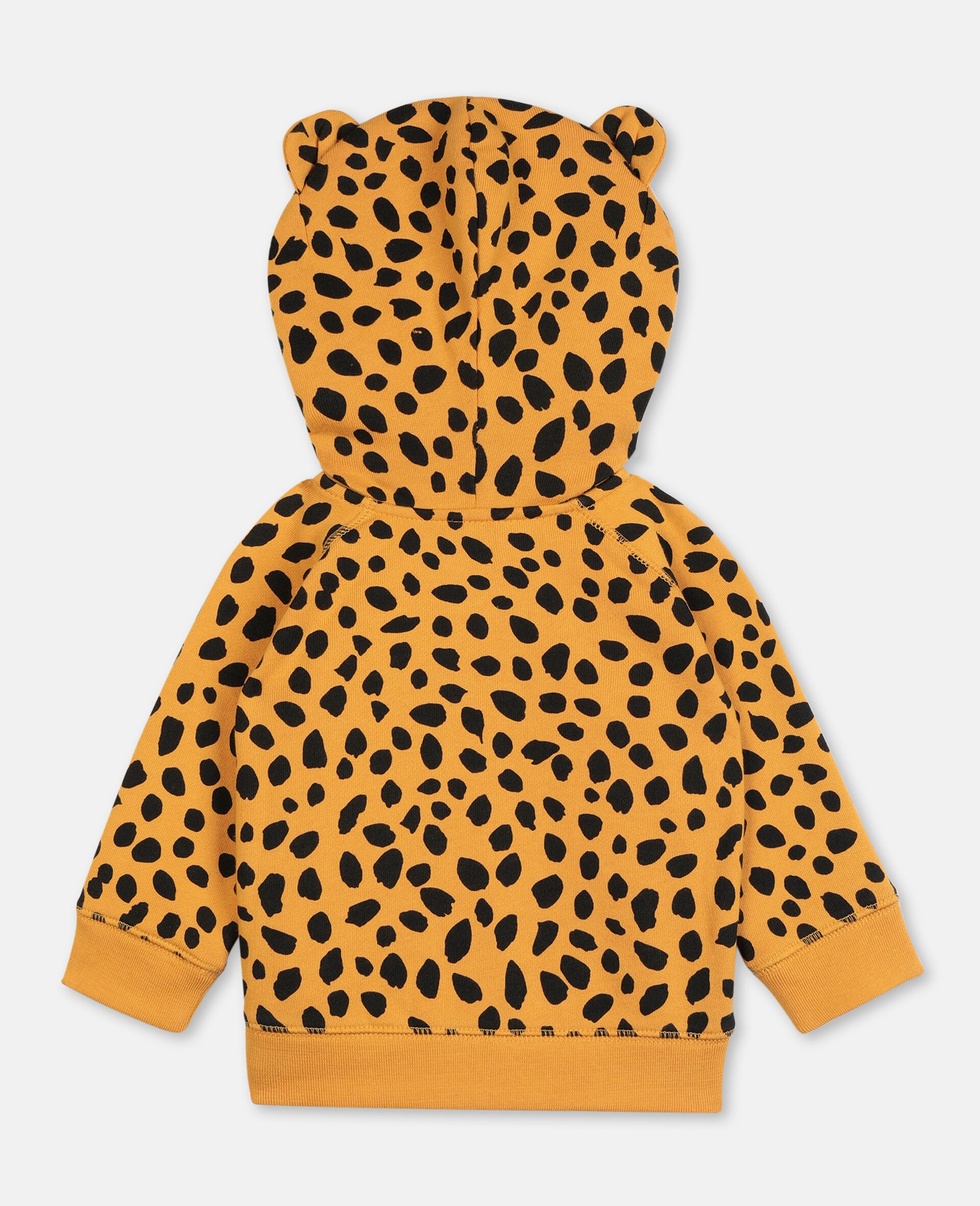 Cheetah Dots Cotton Hoodie -Multicolour-large image number 4
