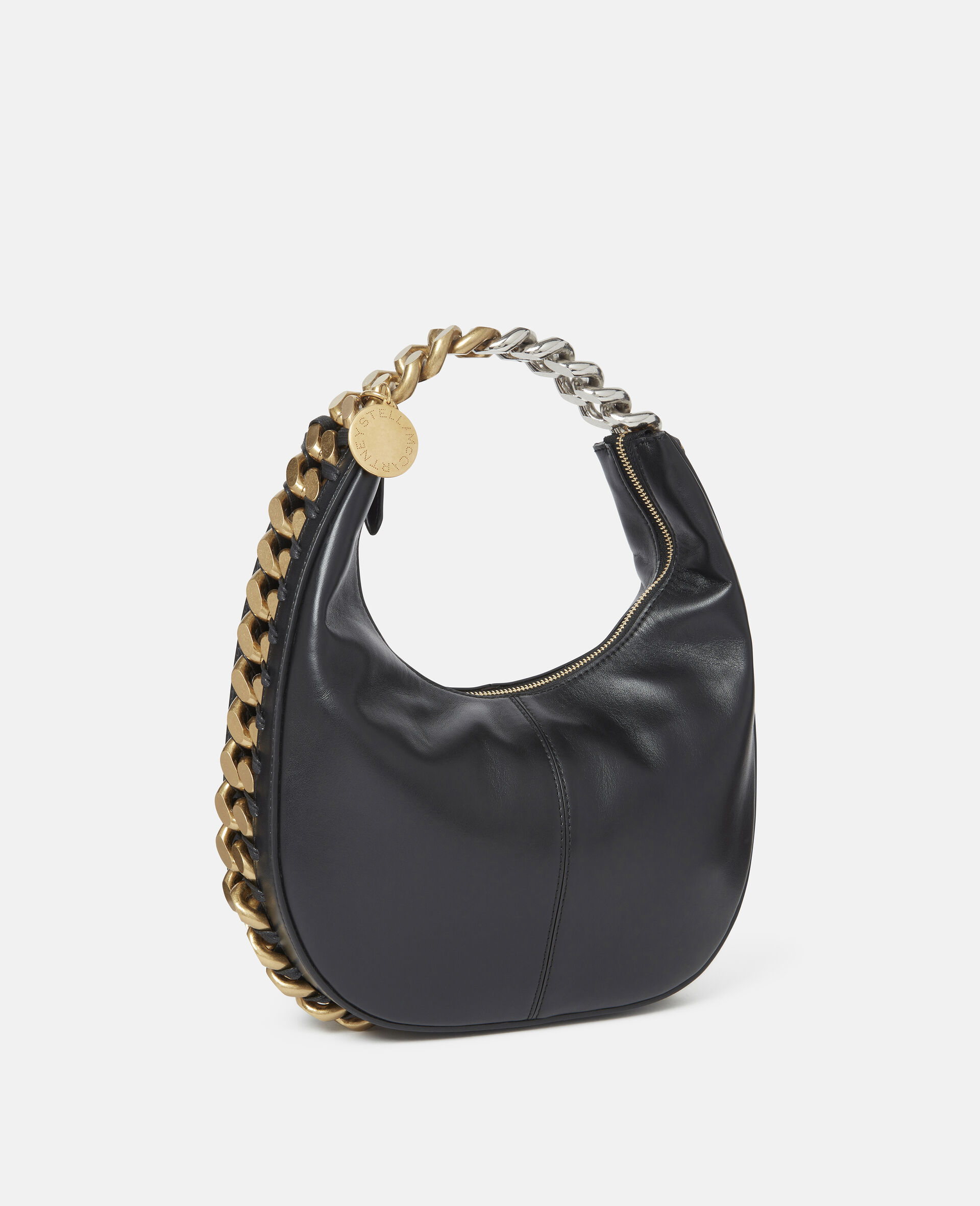 Petit sac porte epaule zippe Frayme-Noir-large image number 1