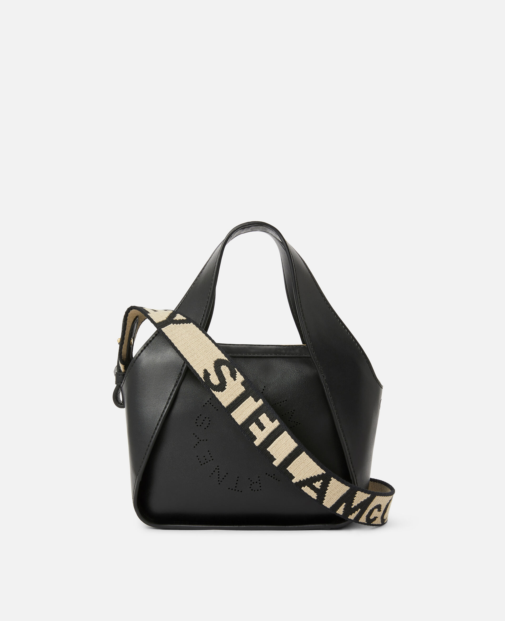 Mini Stella Logo Crossbody Bag -Black-large image number 1