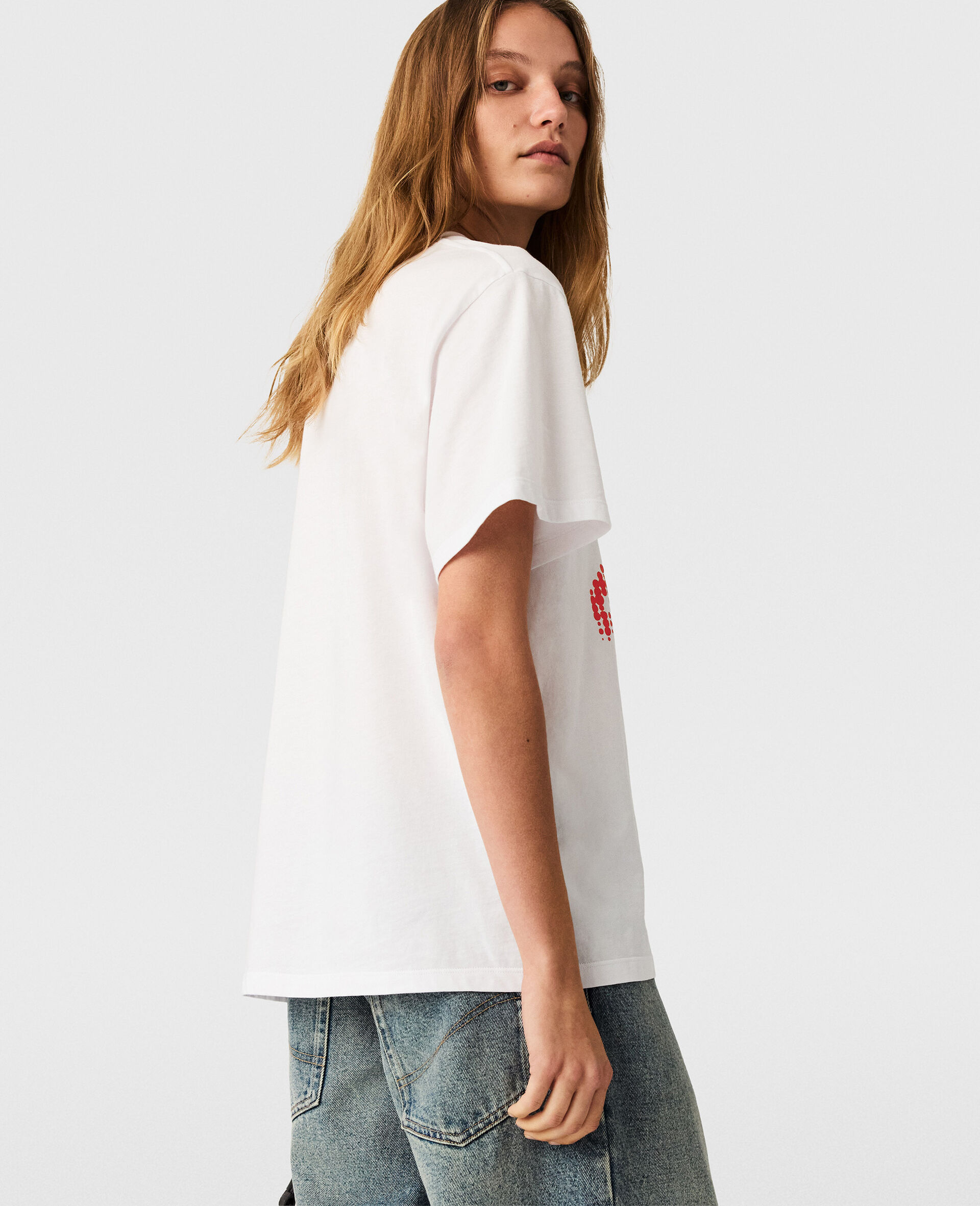 Airbrushed Horse Graphic T-Shirt-White-large image number 3