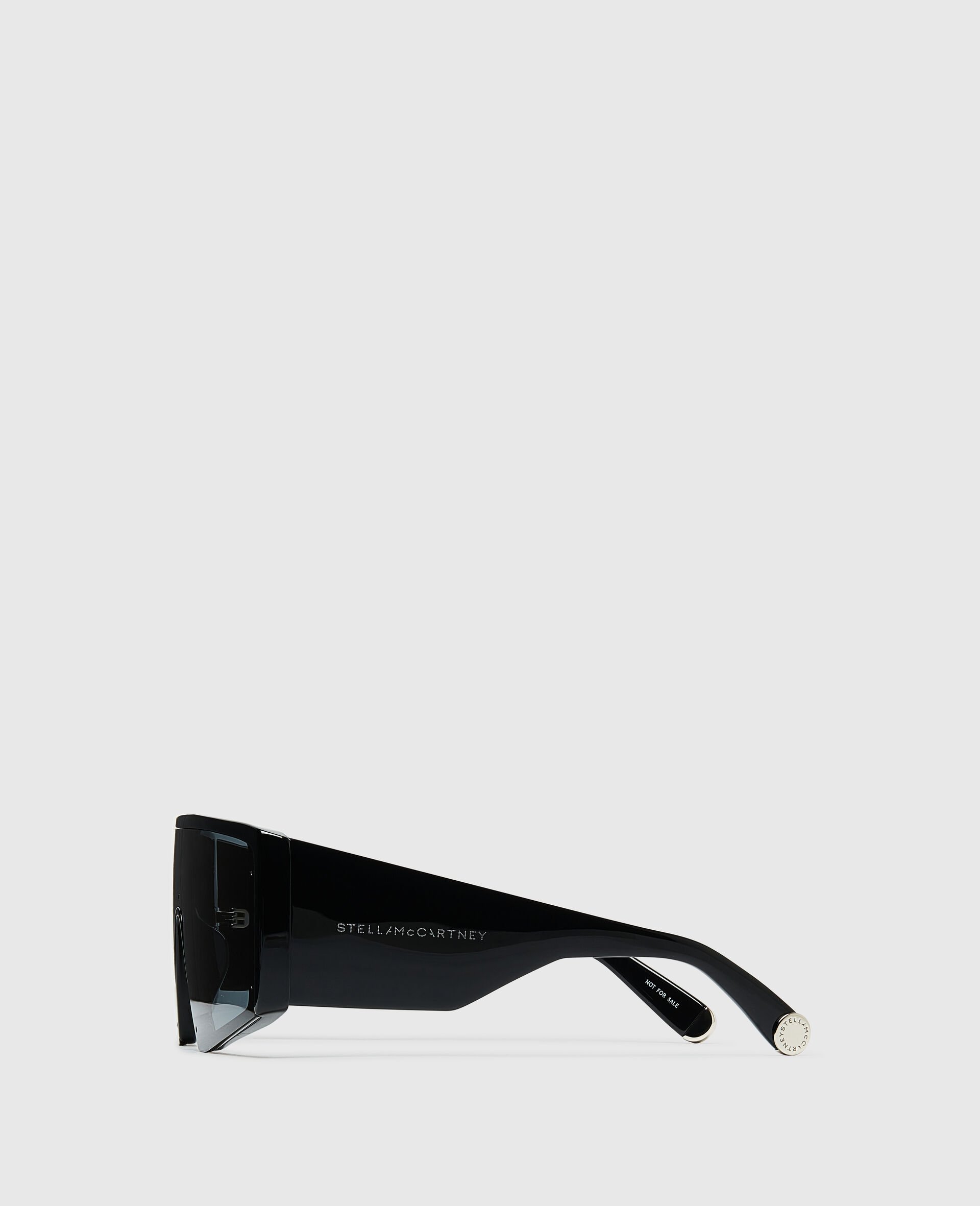 Translucent Square Sunglasses-Black-medium Translucent Square Sunglasses-Black-medium