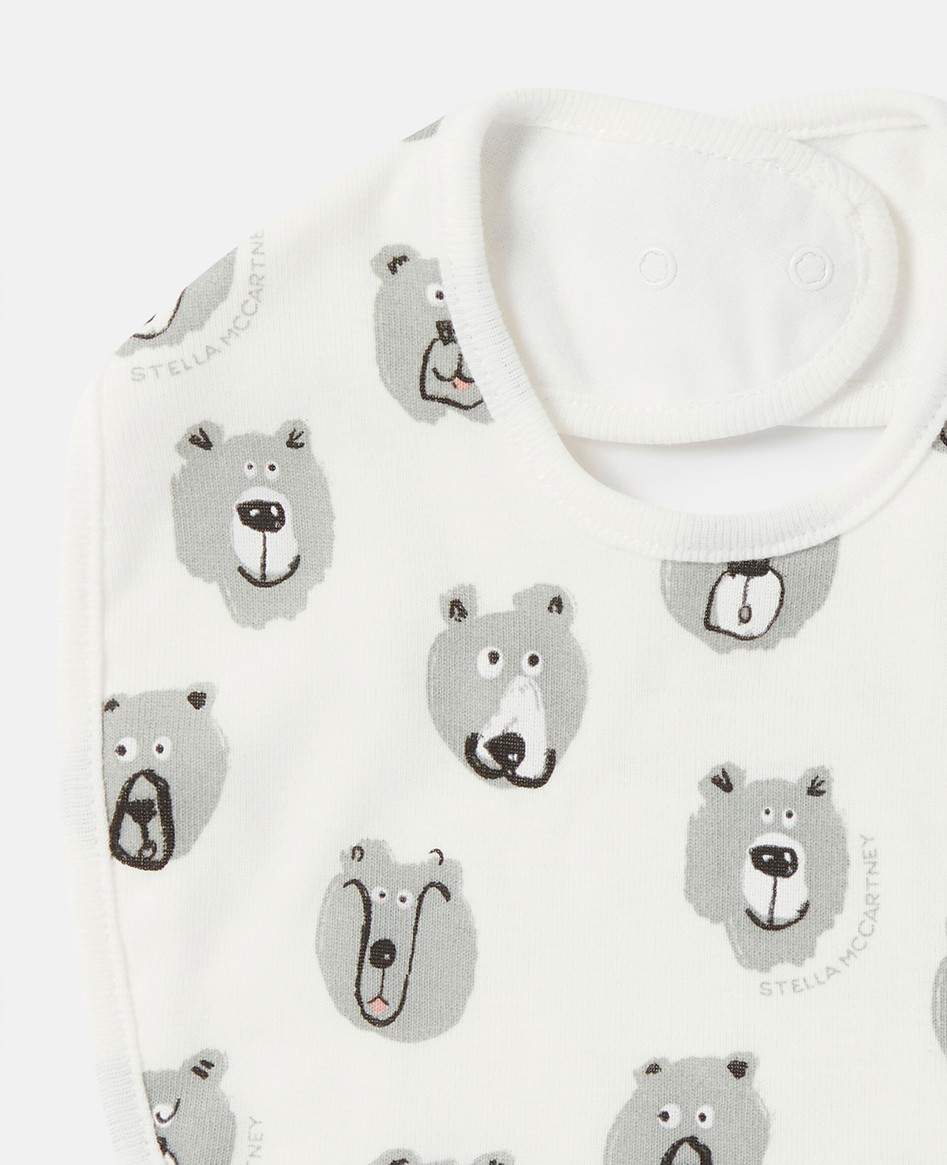 2 Pack of Bear Print Bibs-Multicolour-large image number 2