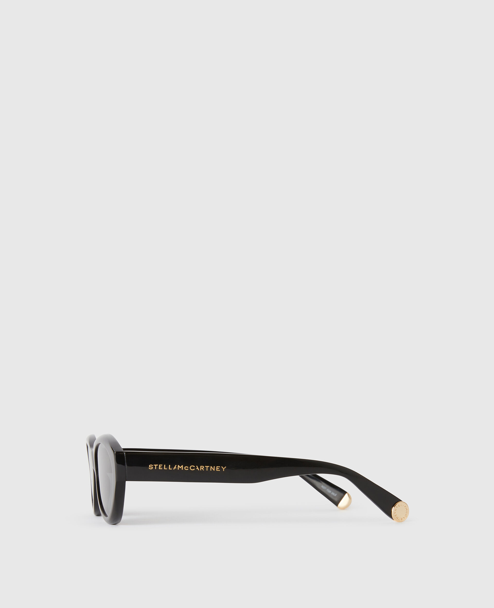 Logo Oval Sunglasses-Black-medium