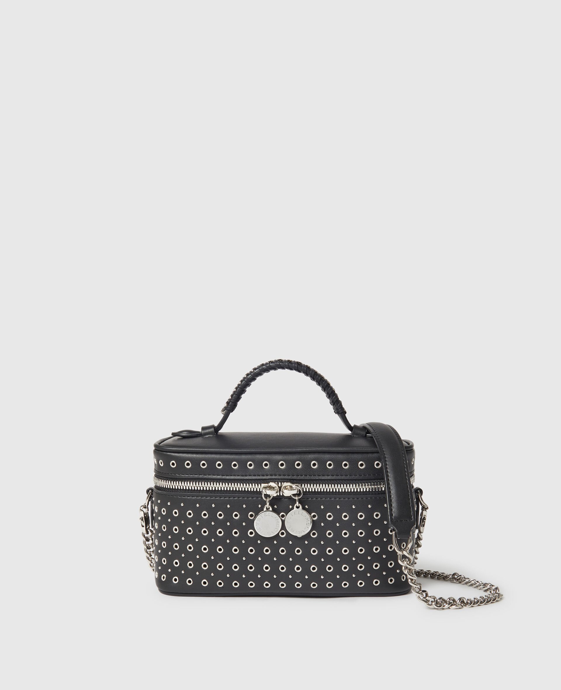 Borsa Vanity Falabella con Occhielli-Nero-medium