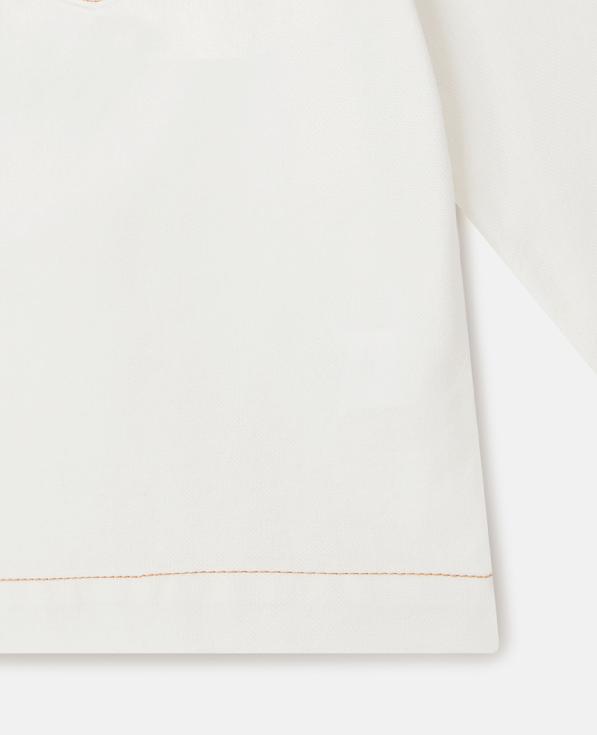 Sports Motif Hooded Jacket-White-large image number 3