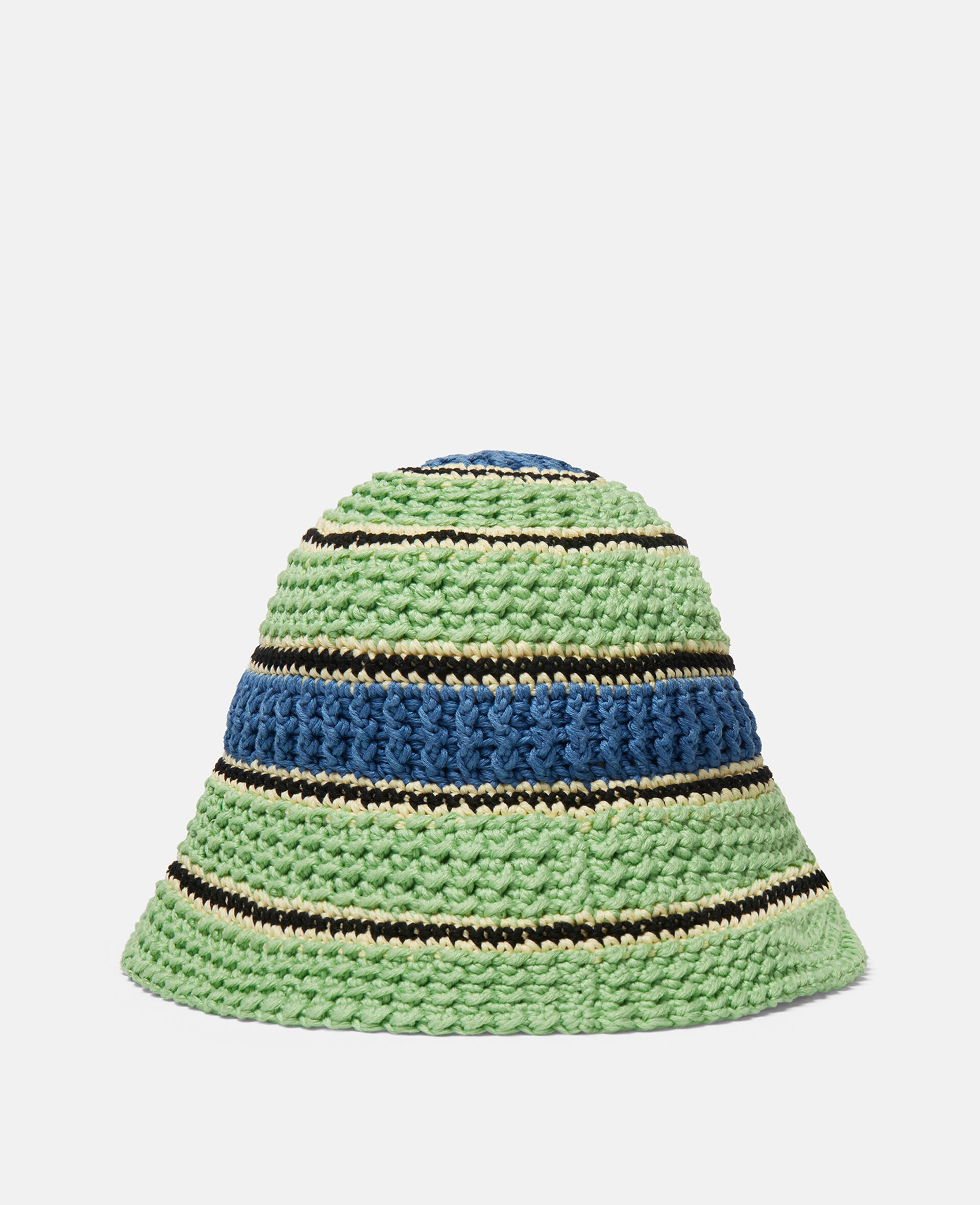 Logo Cotton Crochet Bucket Hat-Green-large image number 2